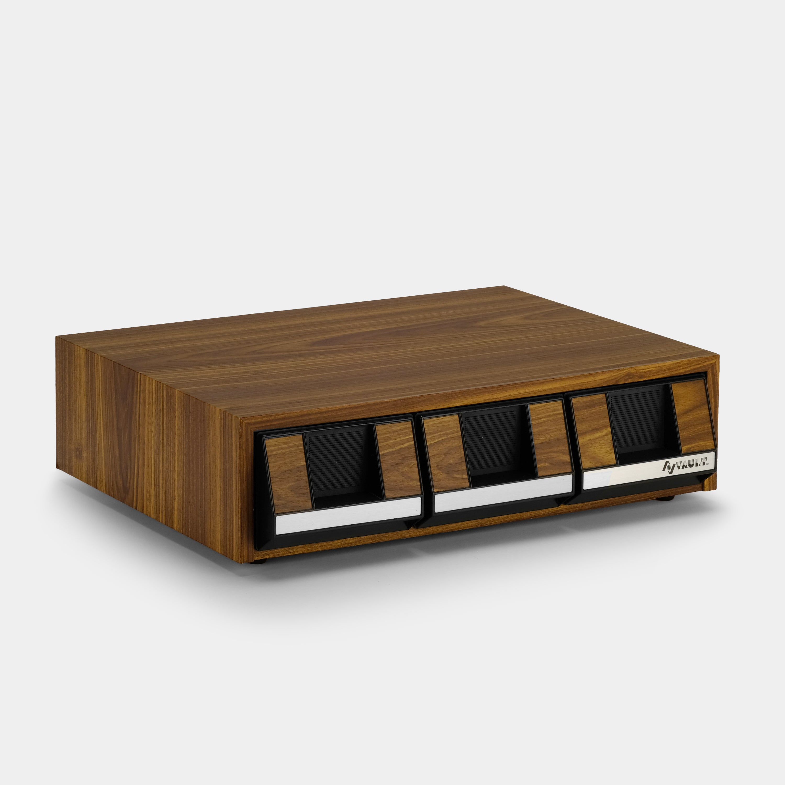 AV Vault Wood Cassette Tape Storage Drawers