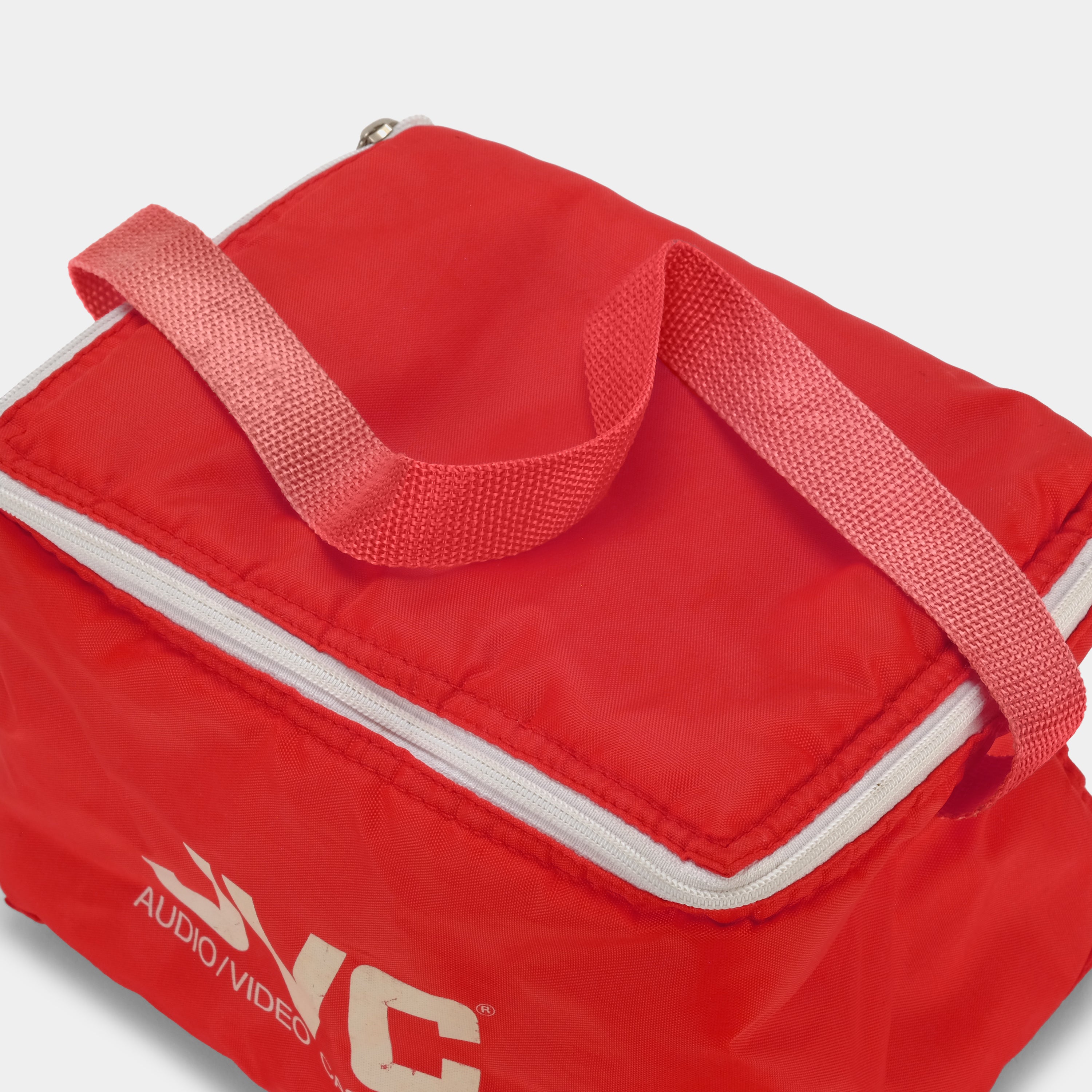 JVC Audio/Video Cassettes Red Nylon Bag