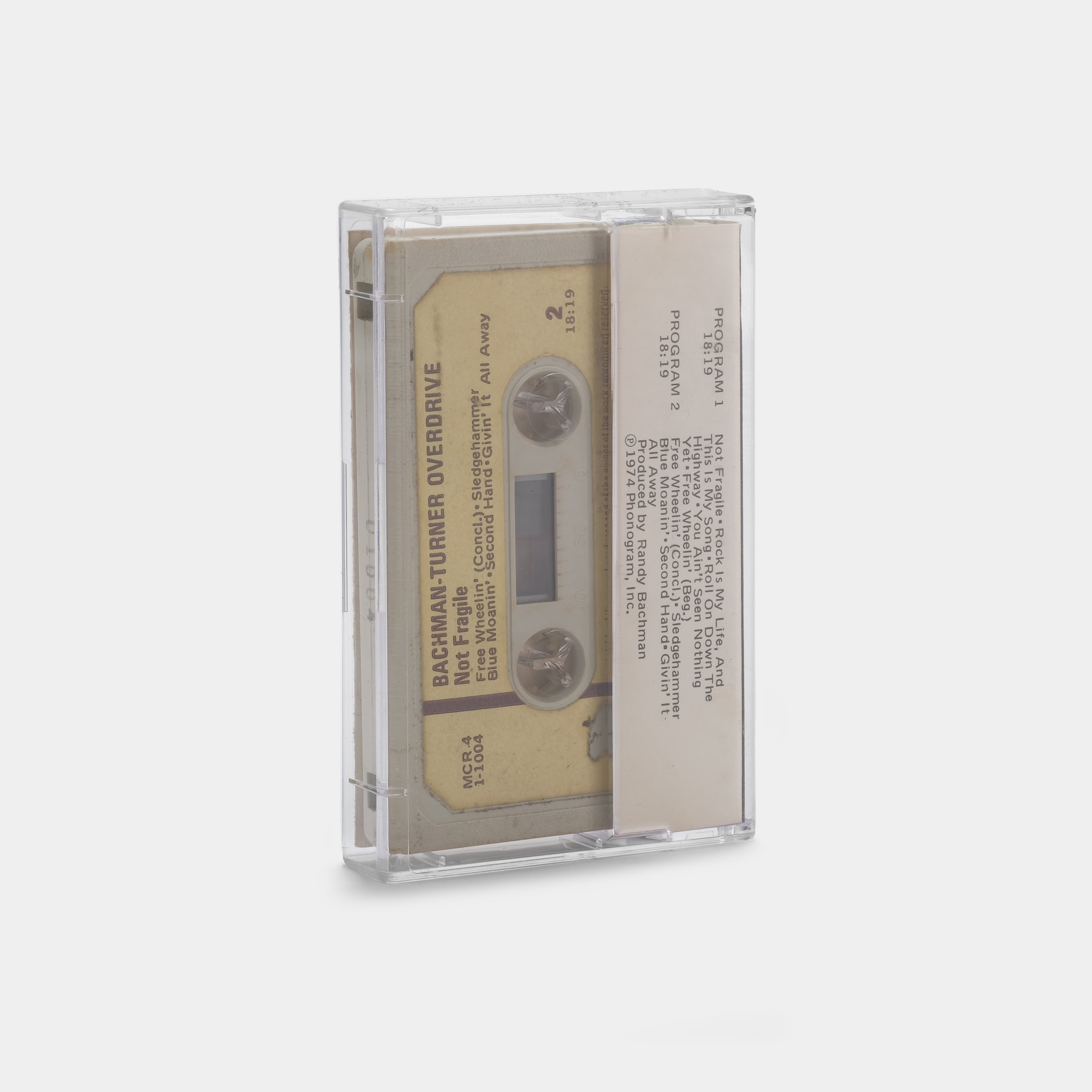 Bachman-Turner Overdrive - Not Fragile Cassette Tape