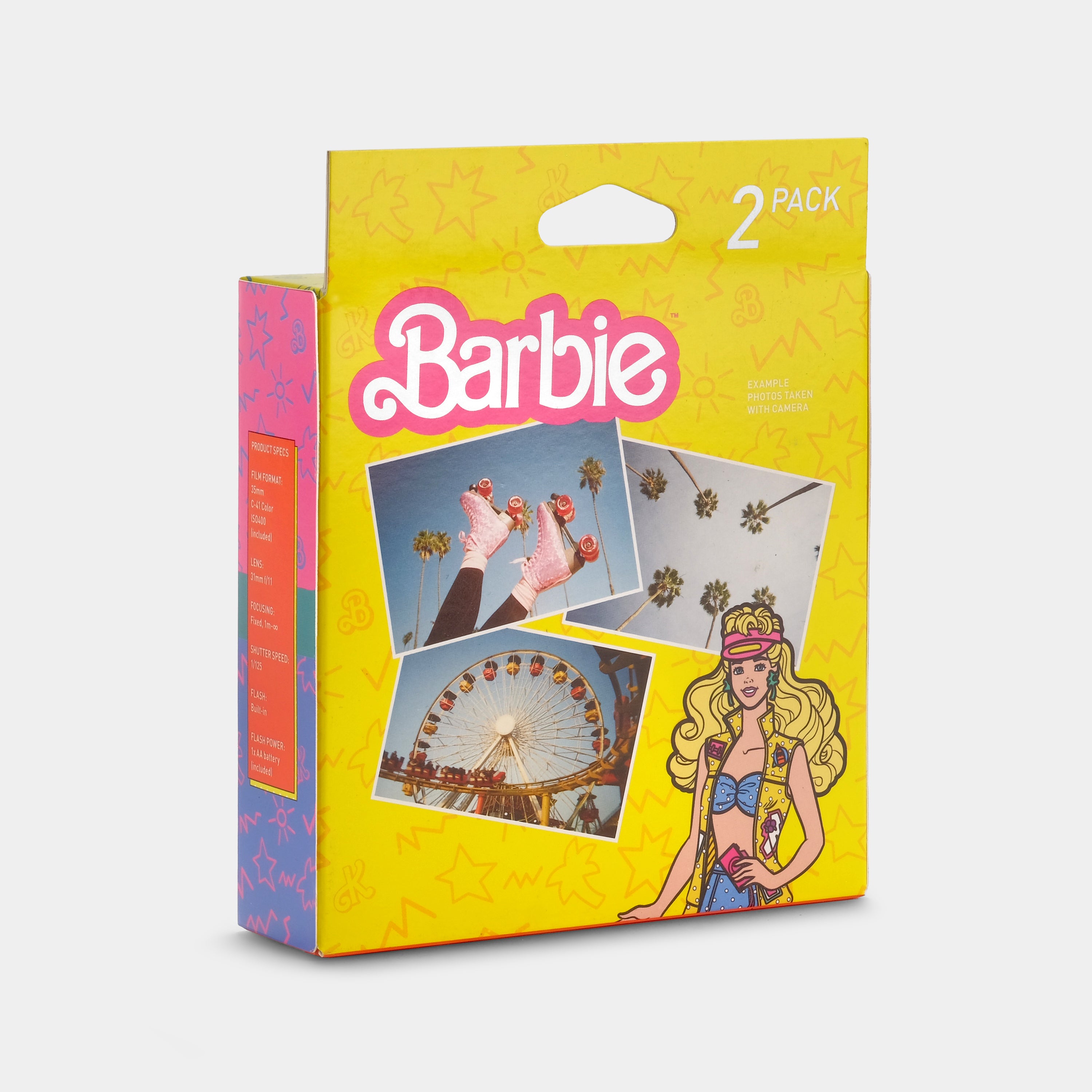 Barbie & Ken Preloaded 35mm Film Simple-Use Cameras (Double Pack)