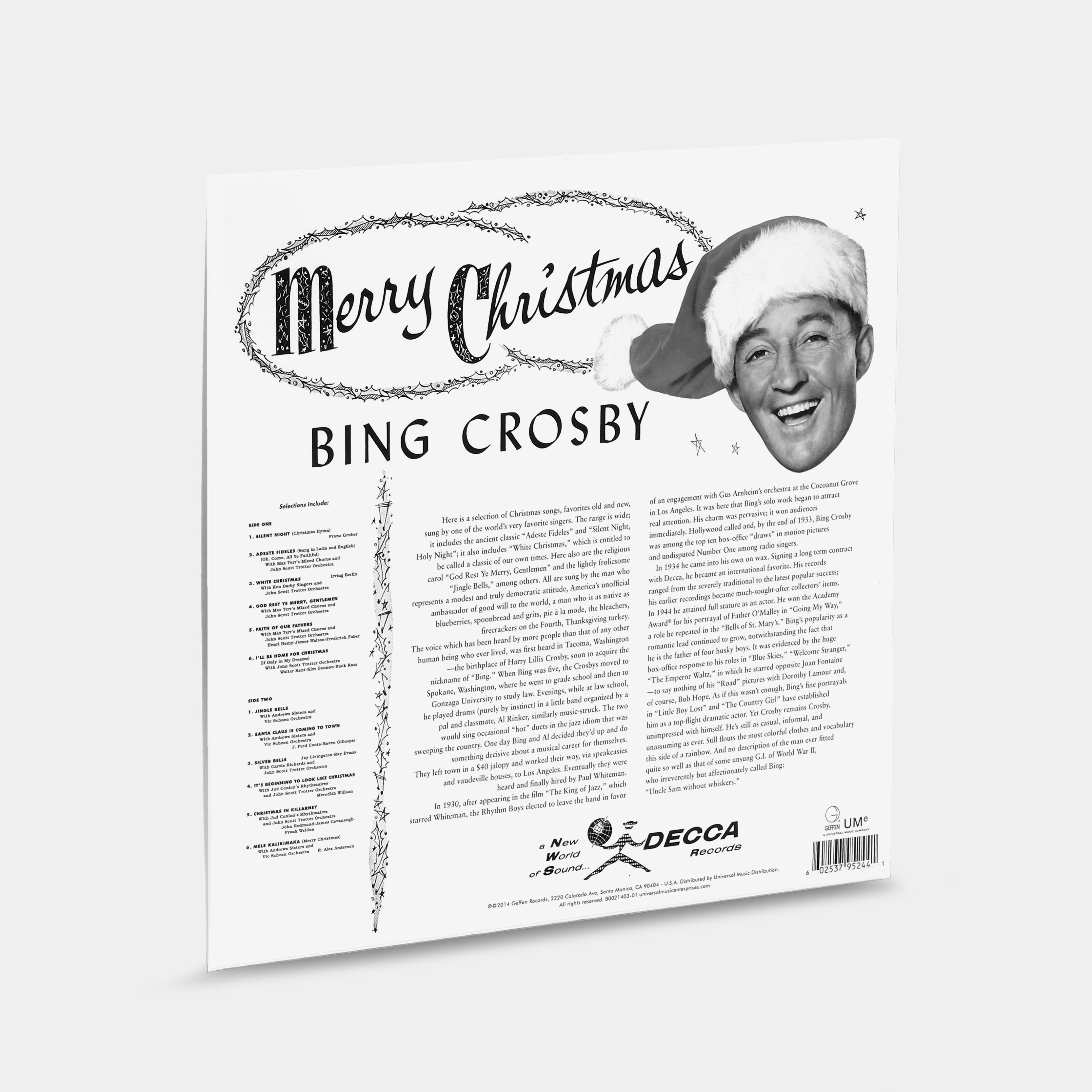 Bing Crosby - Merry Christmas LP Vinyl Record