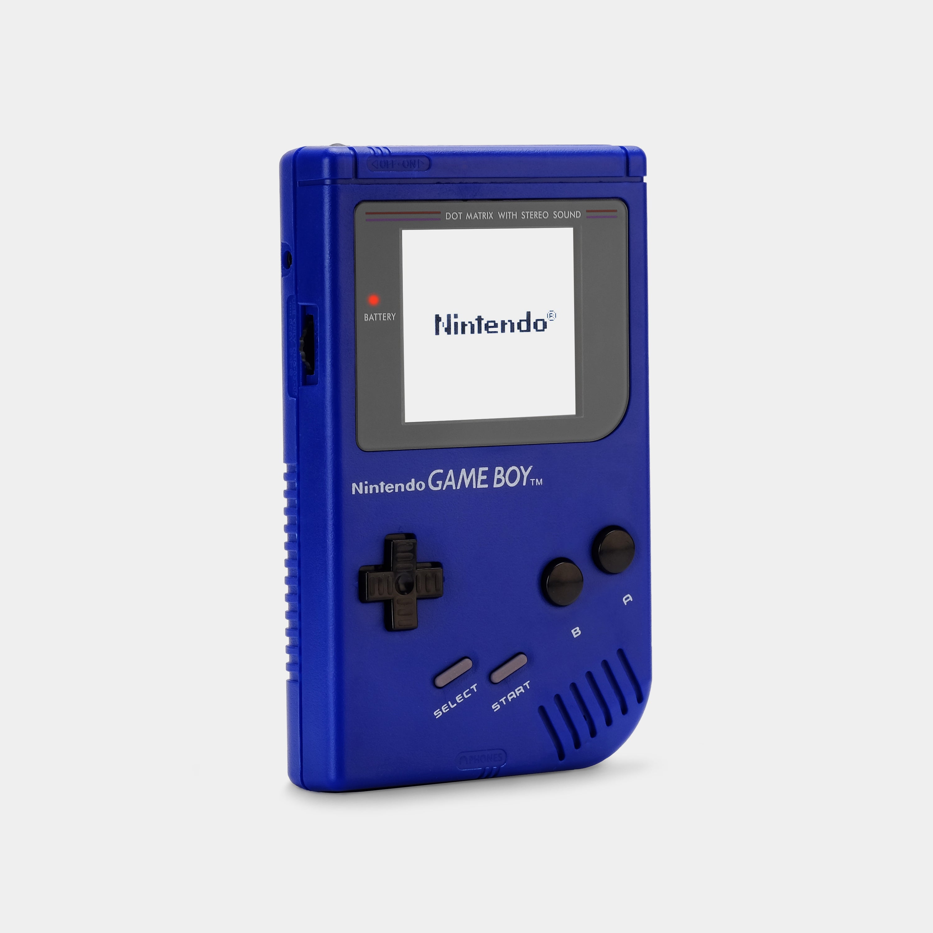 Nintendo Game Boy Blue Game Console With Multicolor Backlight