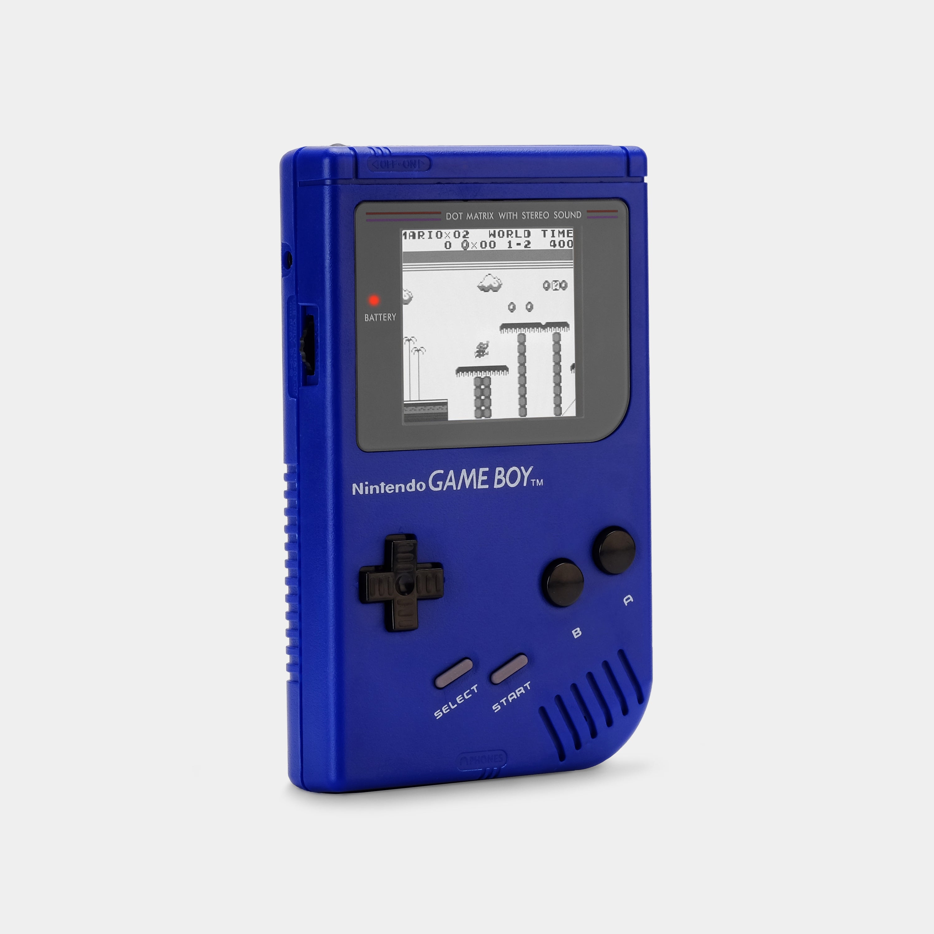 Nintendo Game Boy Blue Game Console With Multicolor Backlight