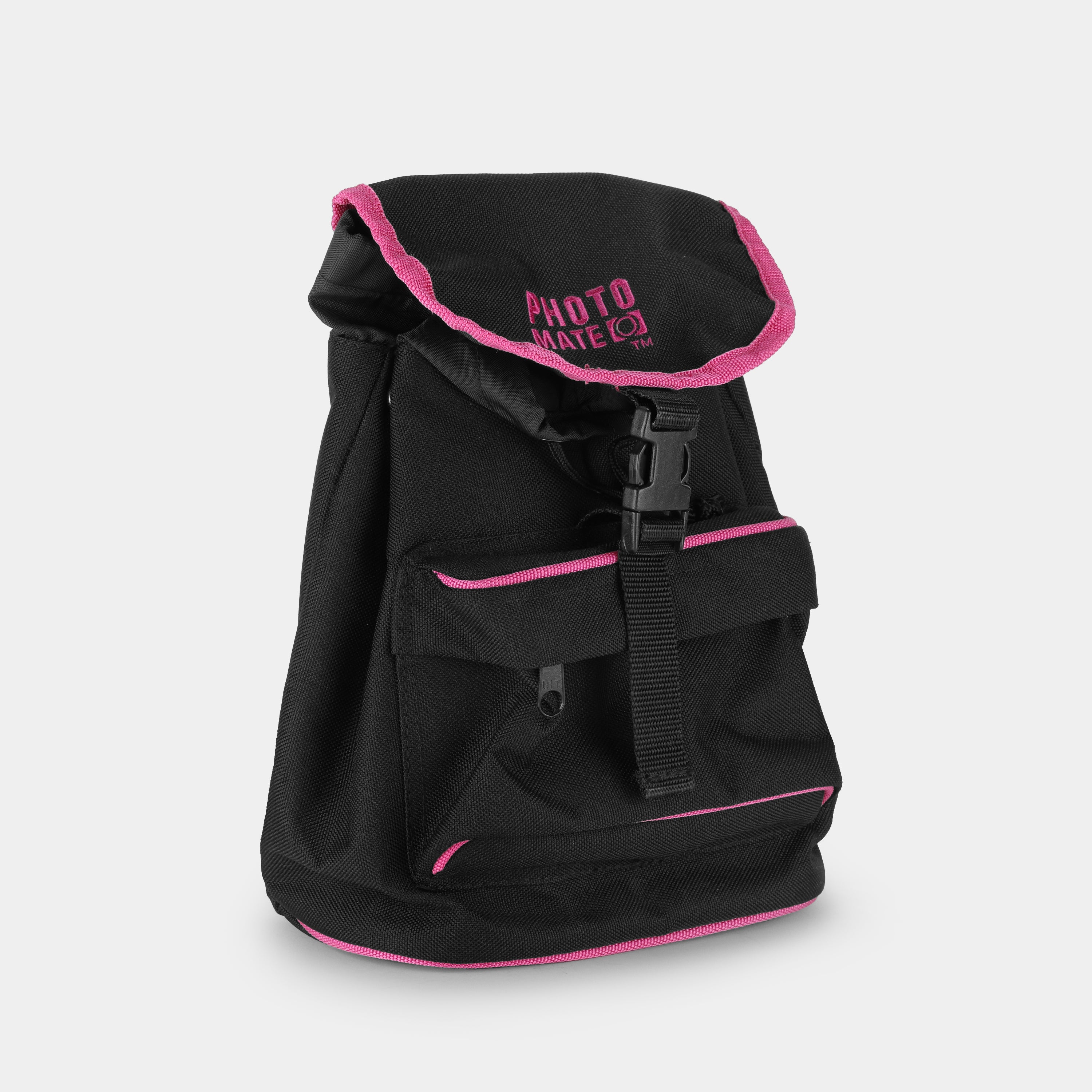 Photo Mate Black and Pink Camera Backpack