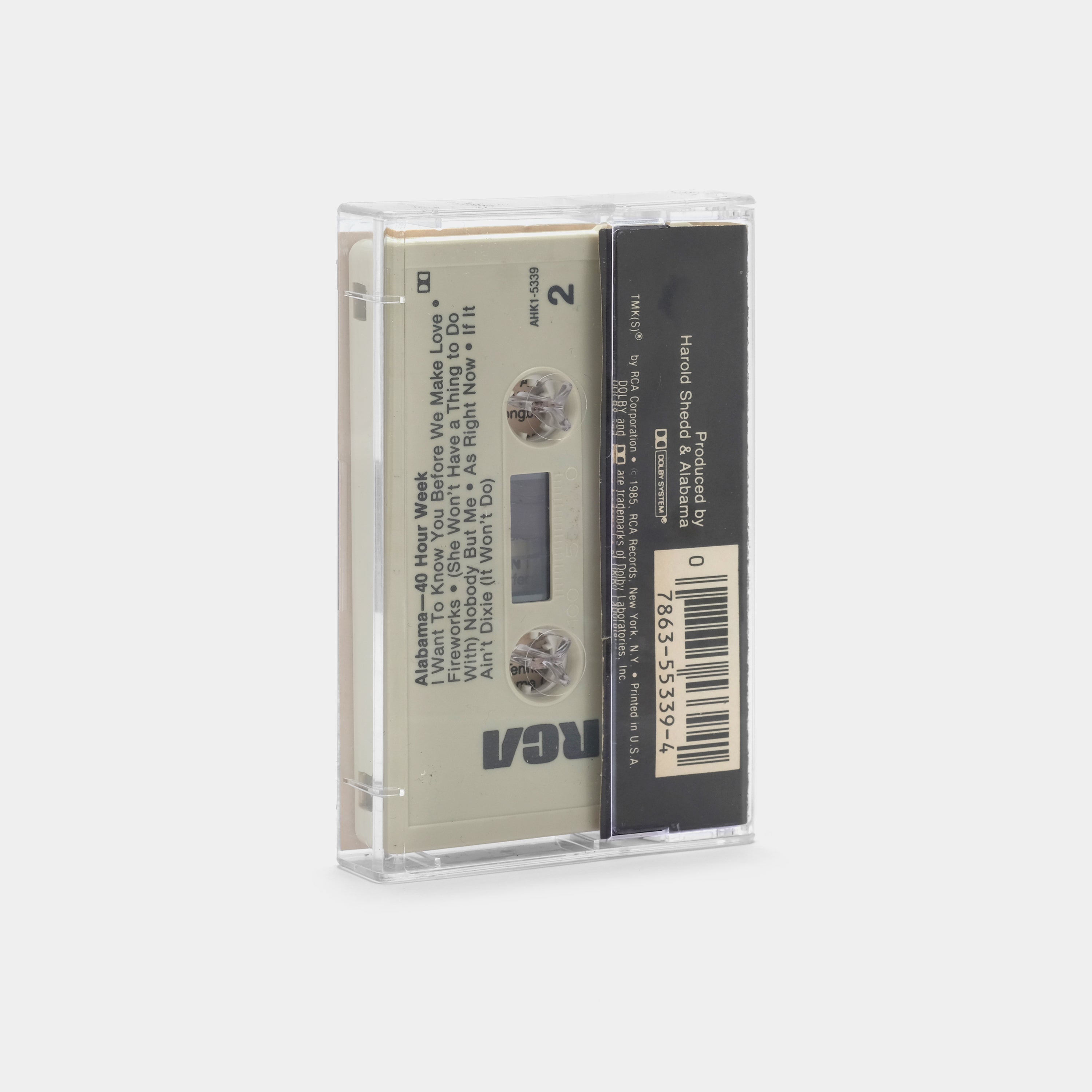 Alabama - 40 Hour Week Cassette Tape