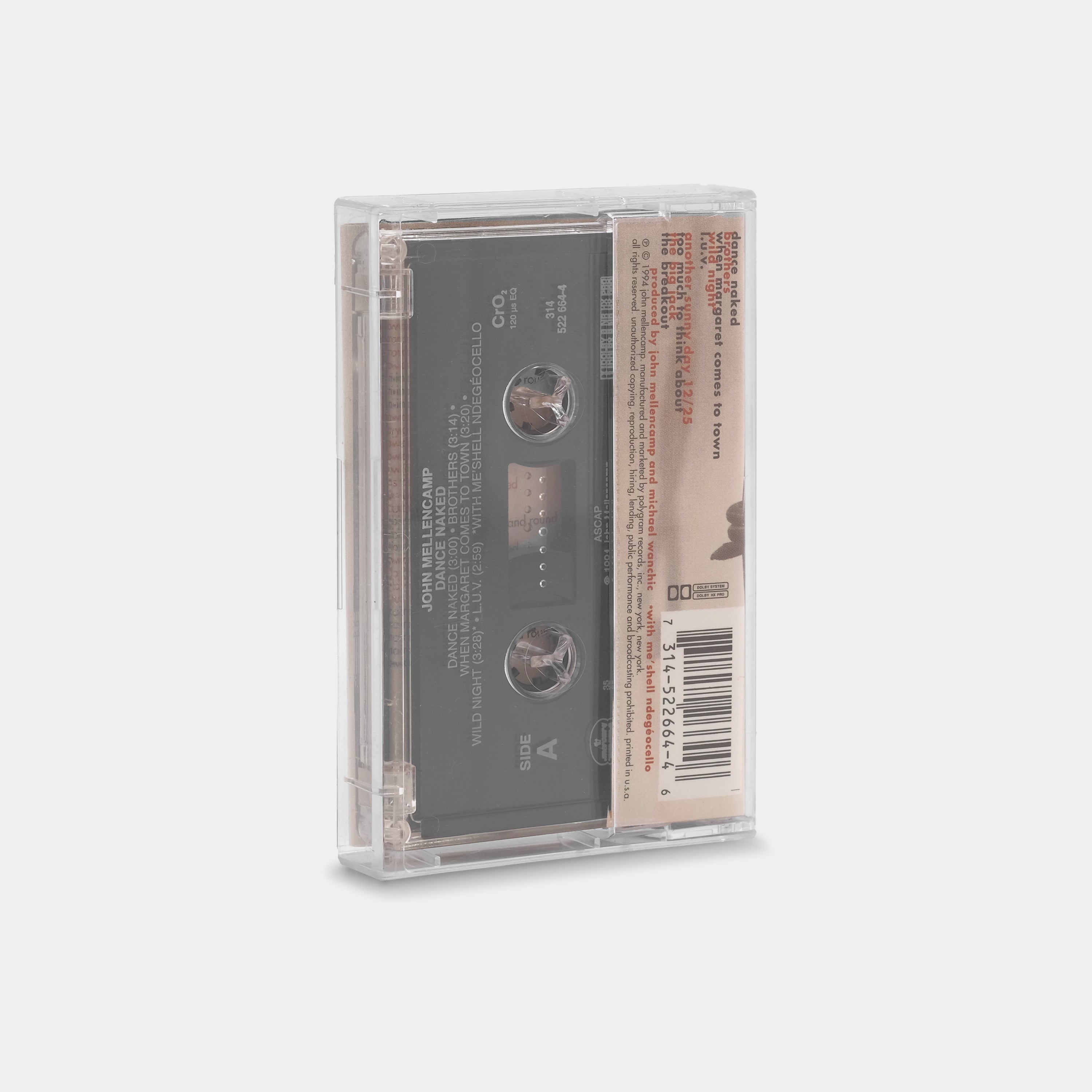 John Mellencamp - Dance Naked Cassette Tape