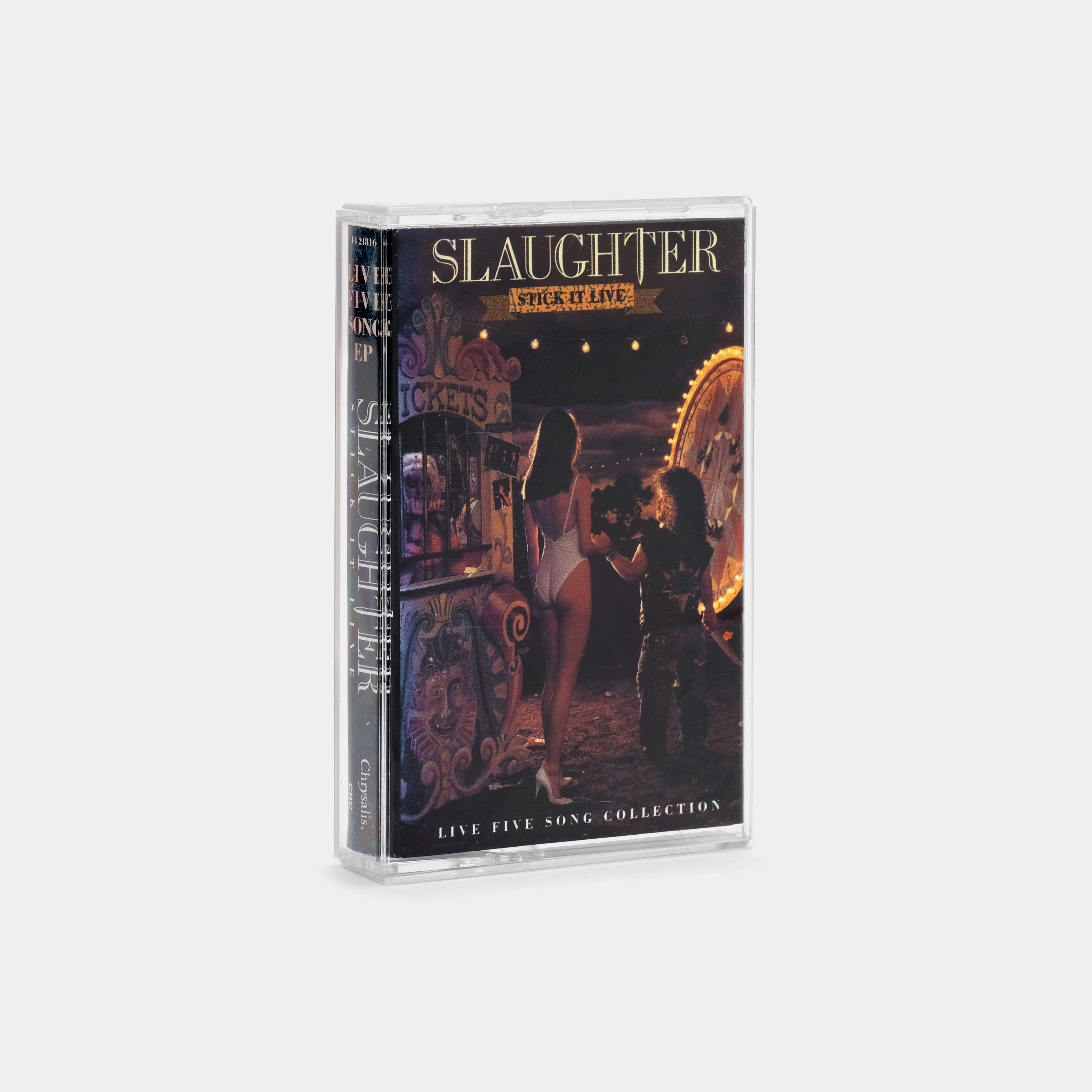 Slaughter - Stick It Live Cassette Tape