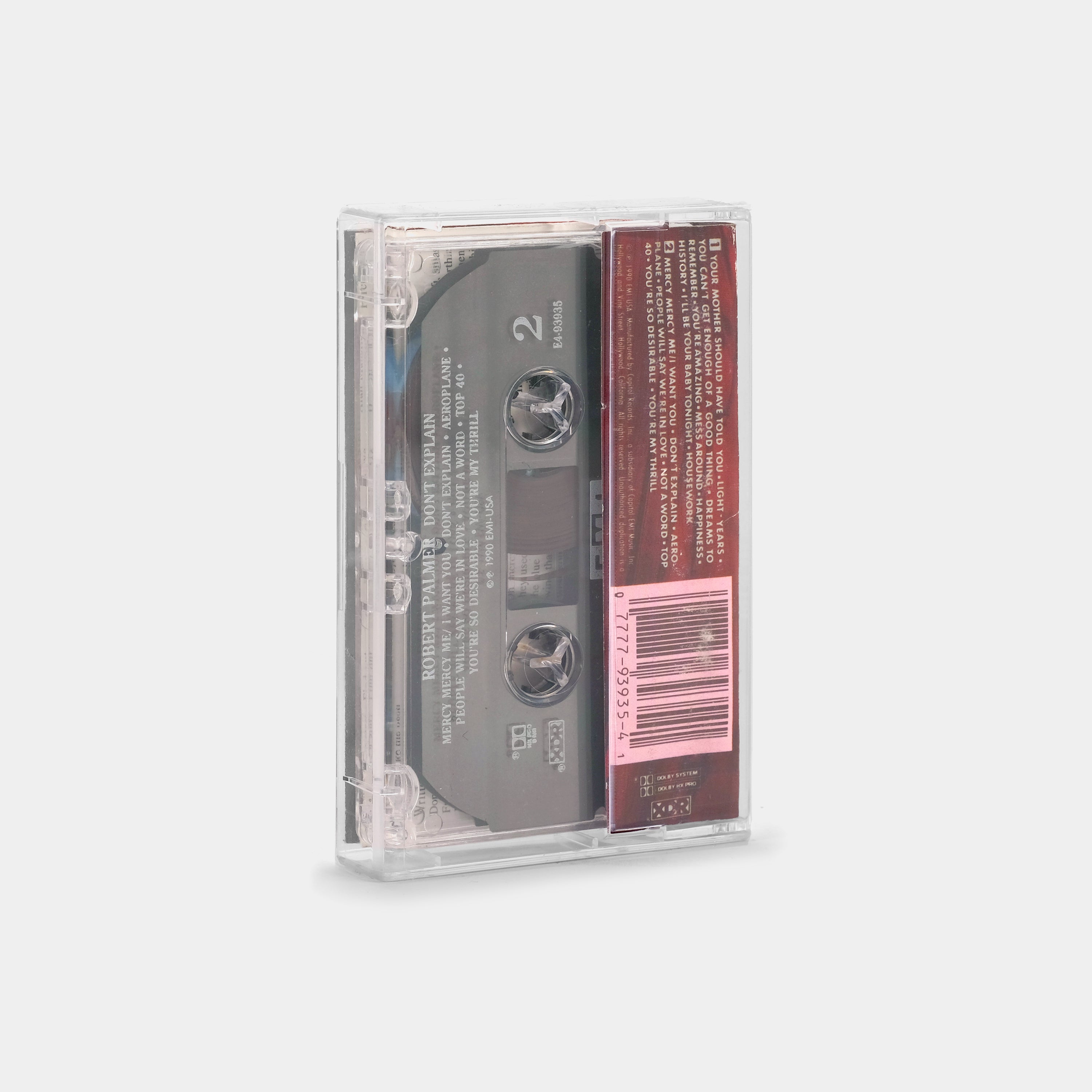 Robert Palmer - Don't Explain Cassette Tape