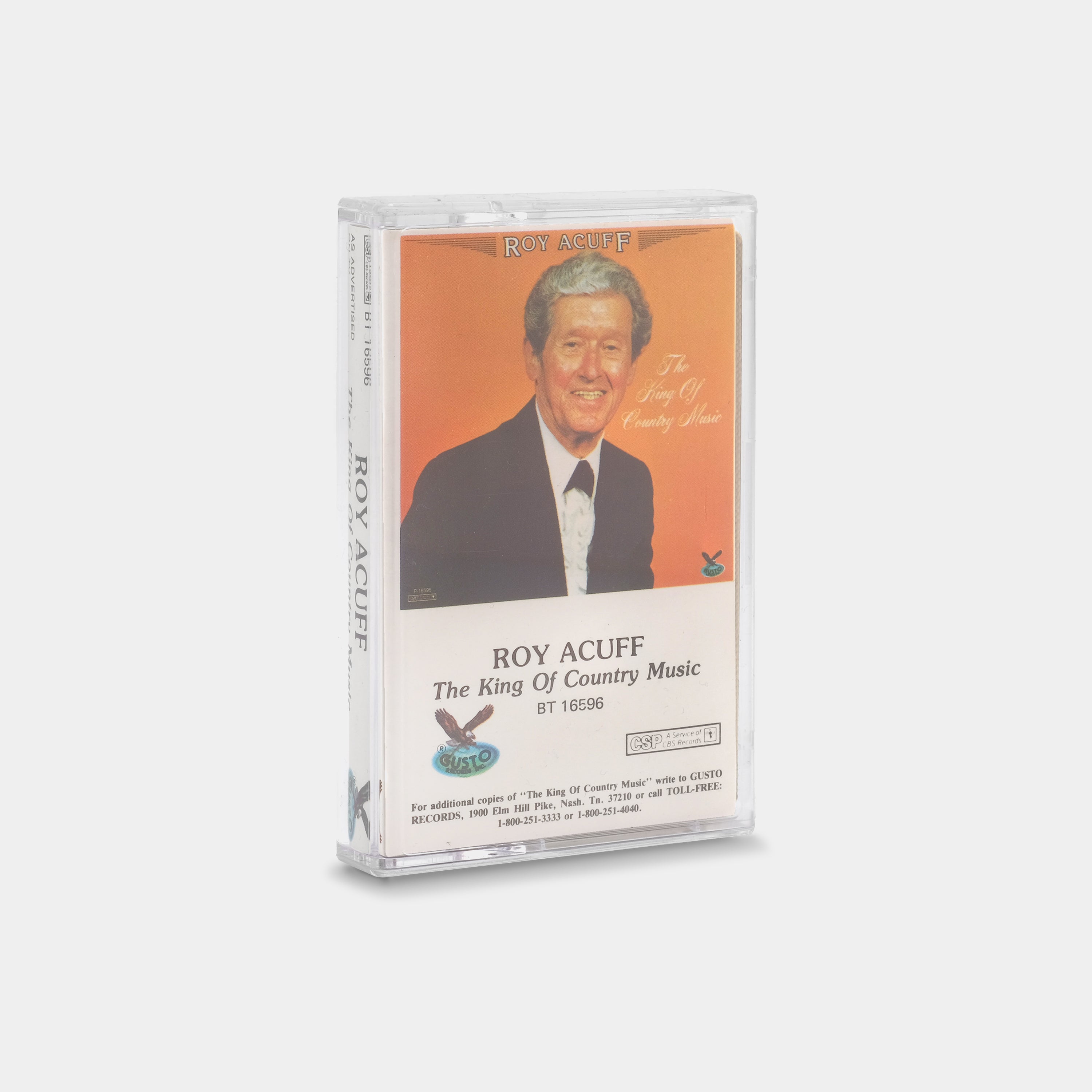 Roy Acuff - The King Of Country Music Cassette Tape