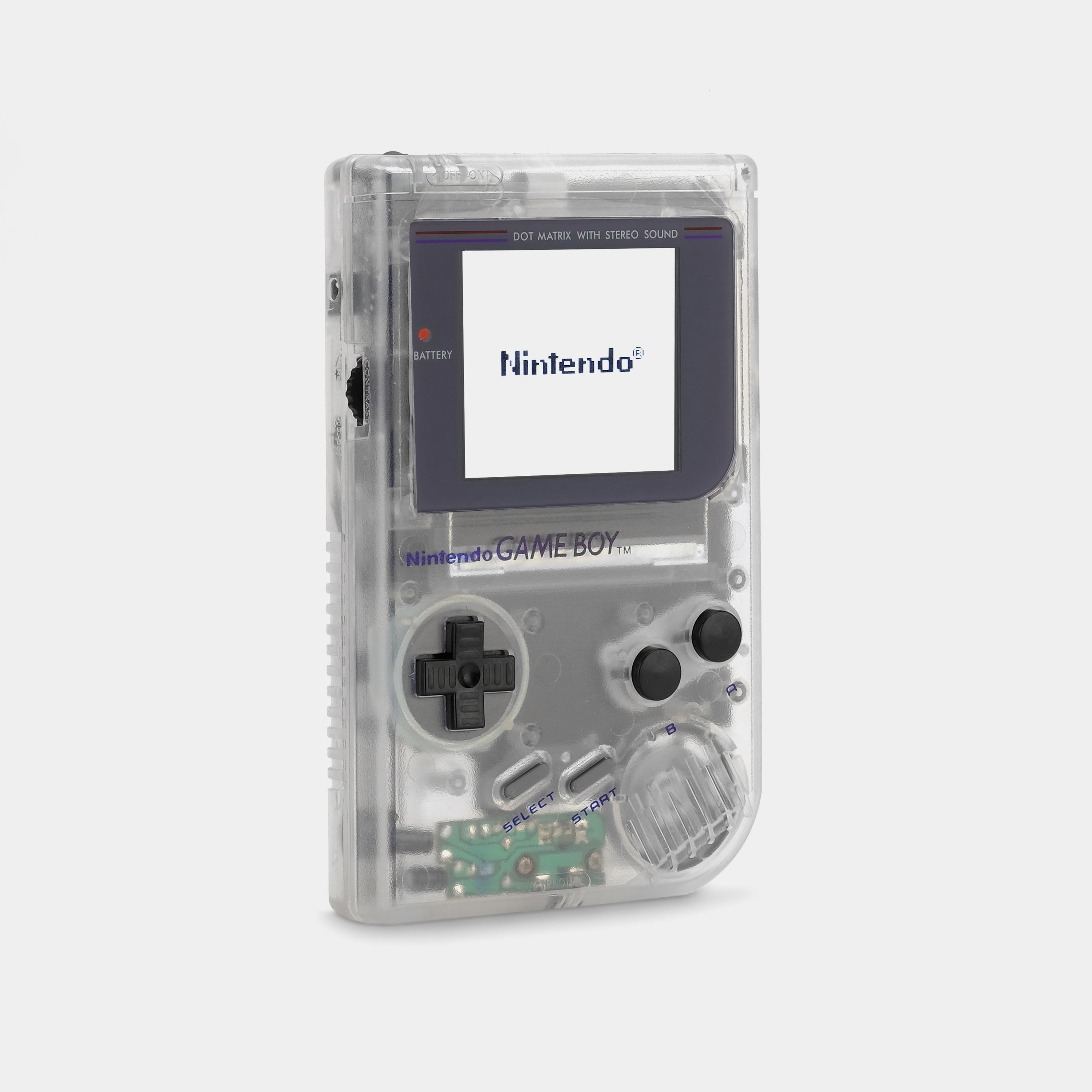 Nintendo Game Boy Clear Game Console With Multicolor Backlight