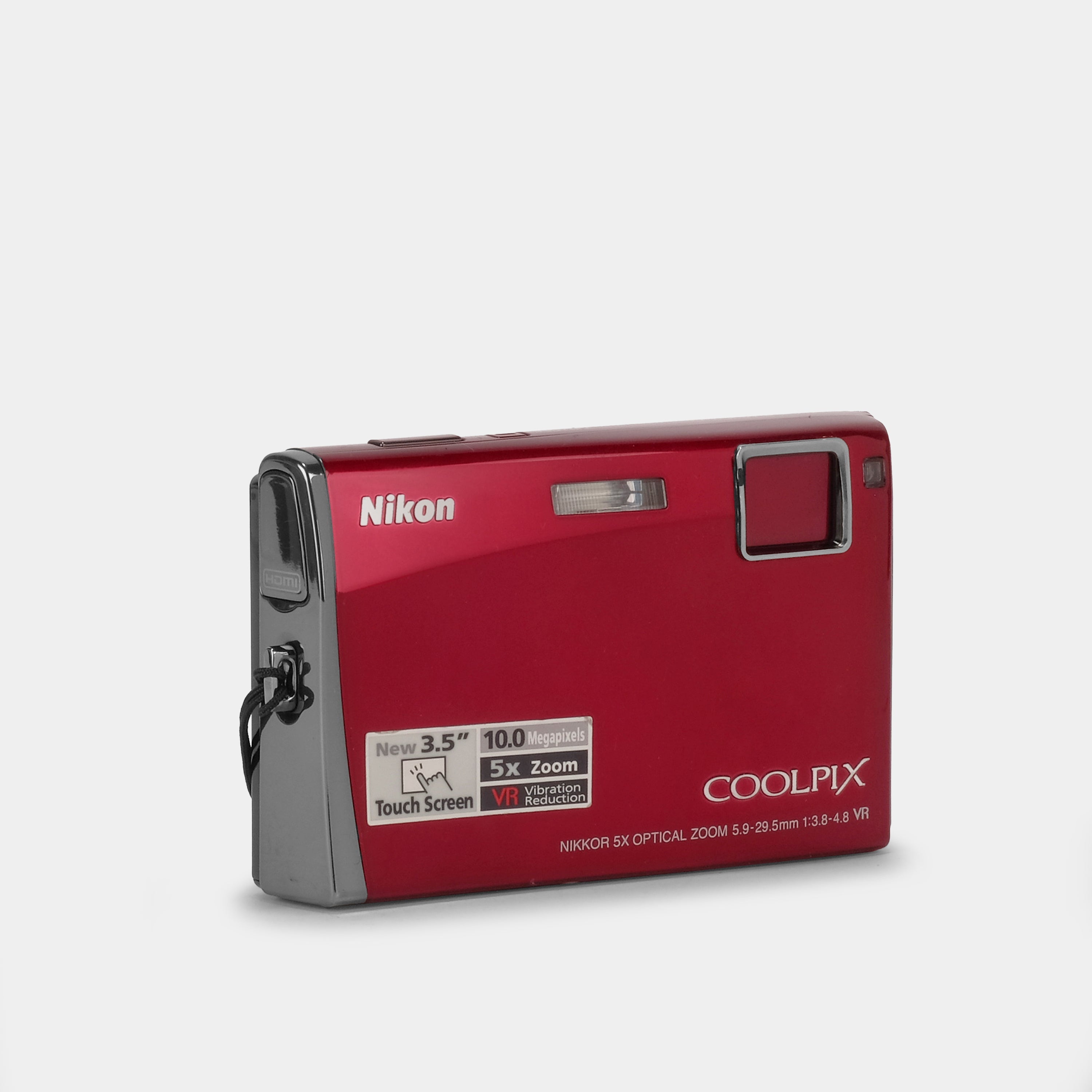 Nikon Coolpix S60 Red Digital Point and Shoot Camera