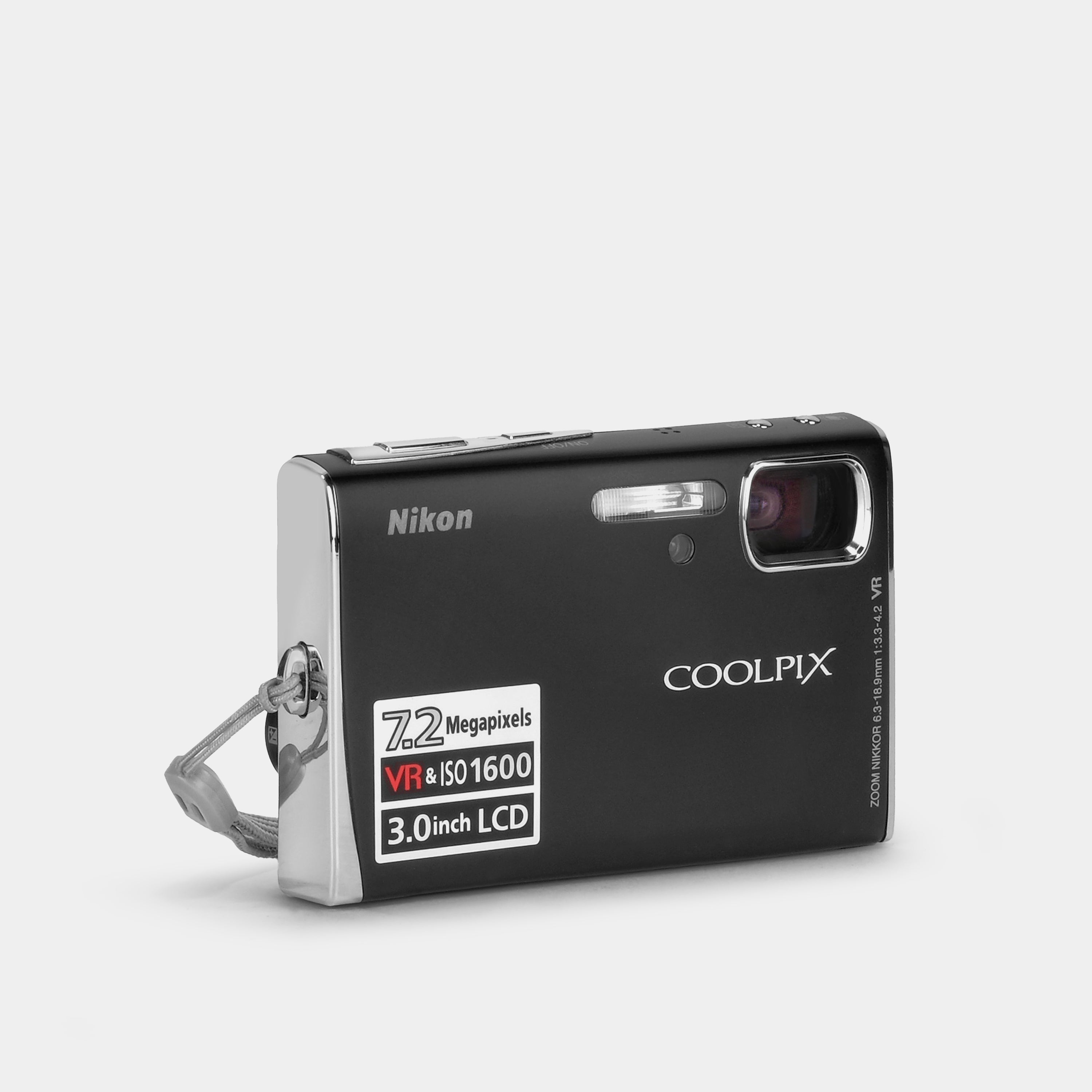 Nikon Coolpix S50 Black Digital Point and Shoot Camera