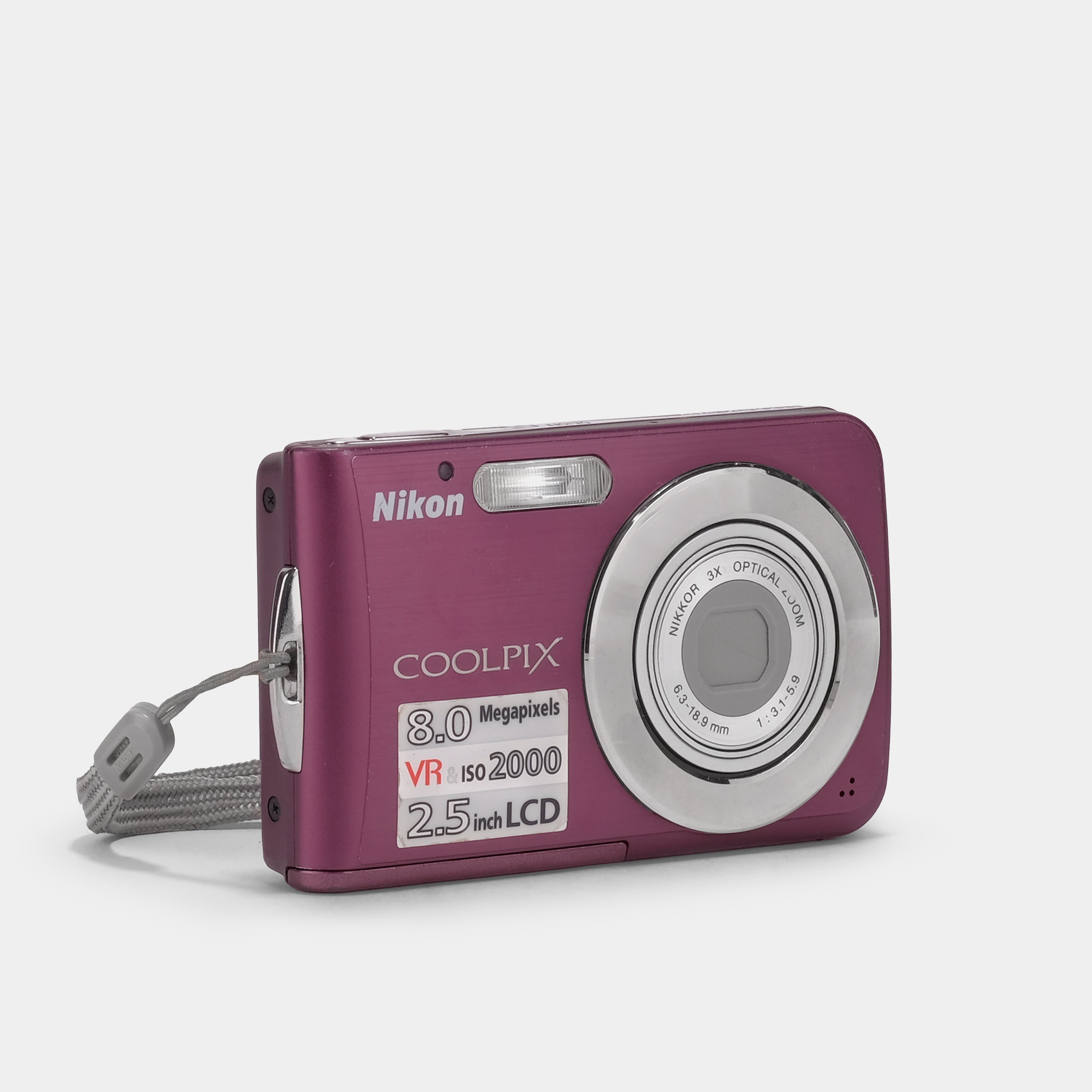 Nikon Coolpix S210 Purple Digital Point and Shoot Camera