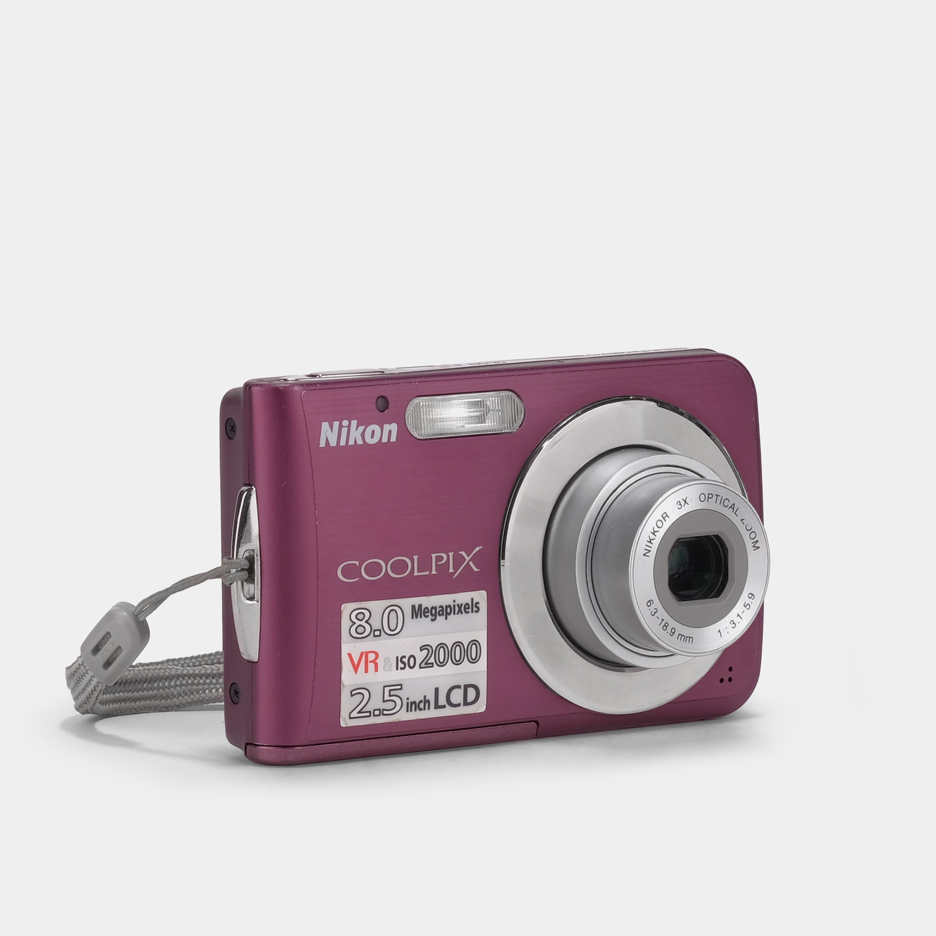 Nikon Coolpix S210 Purple Digital Point and Shoot Camera