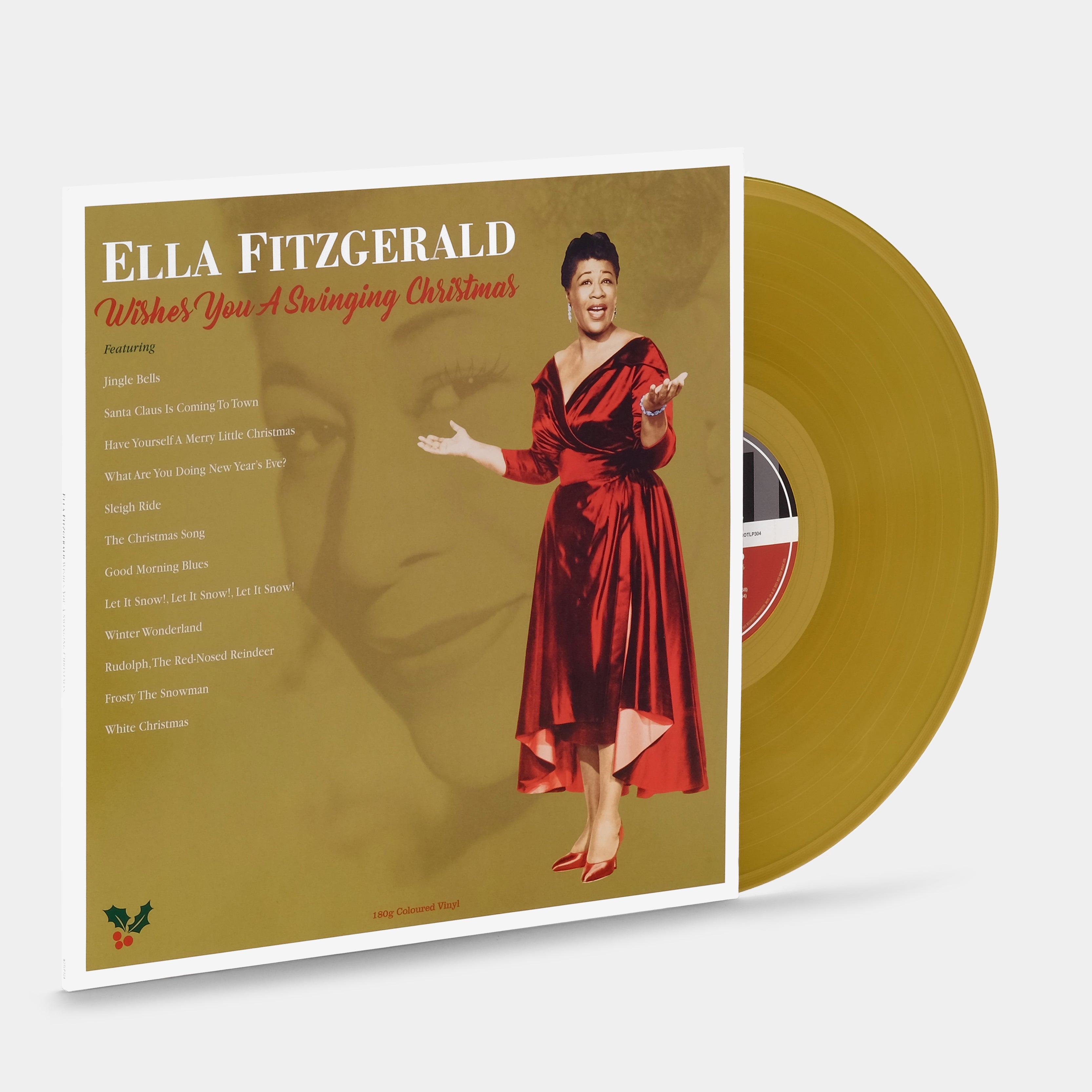Ella Fitzgerald - Ella Wishes You A Swinging Christmas LP Gold Vinyl Record