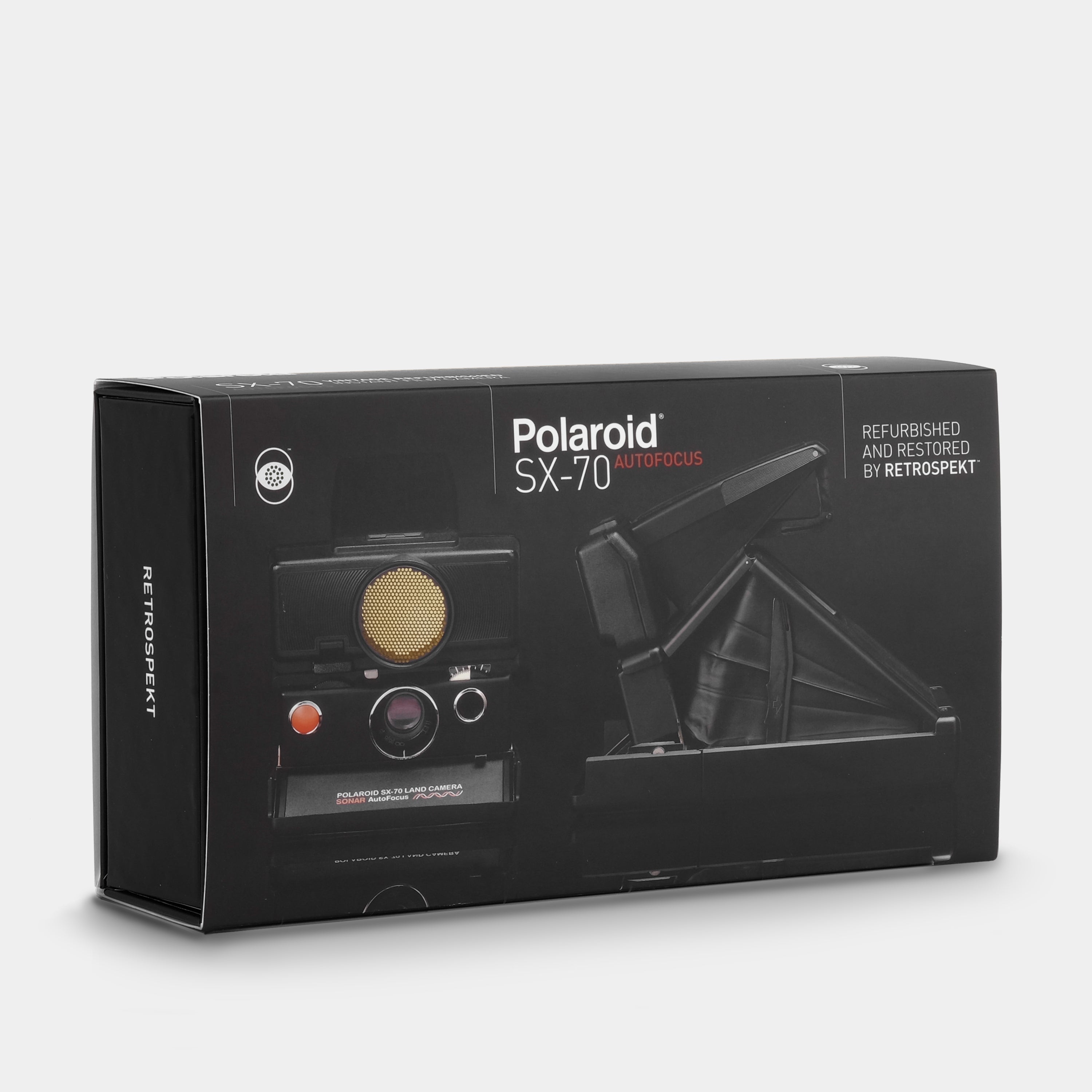 Polaroid SX-70 Sonar Autofocus Black Folding Instant Film Camera