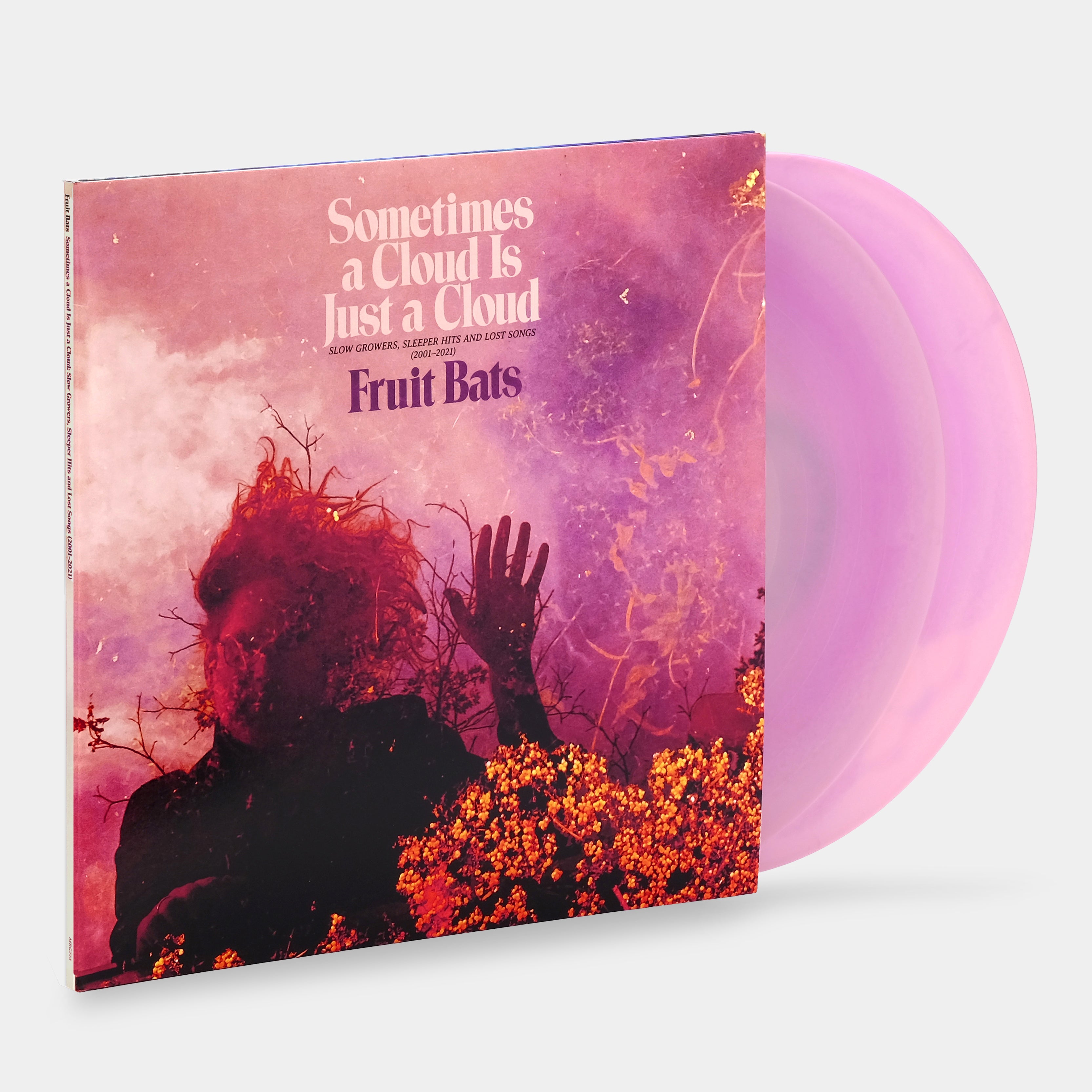Fruit Bats - Sometimes a Cloud Is Just a Cloud: Slow Growers, Sleeper Hits, and Lost Songs (2001-2021) 2xLP Pink & Violet Swirl Vinyl Record