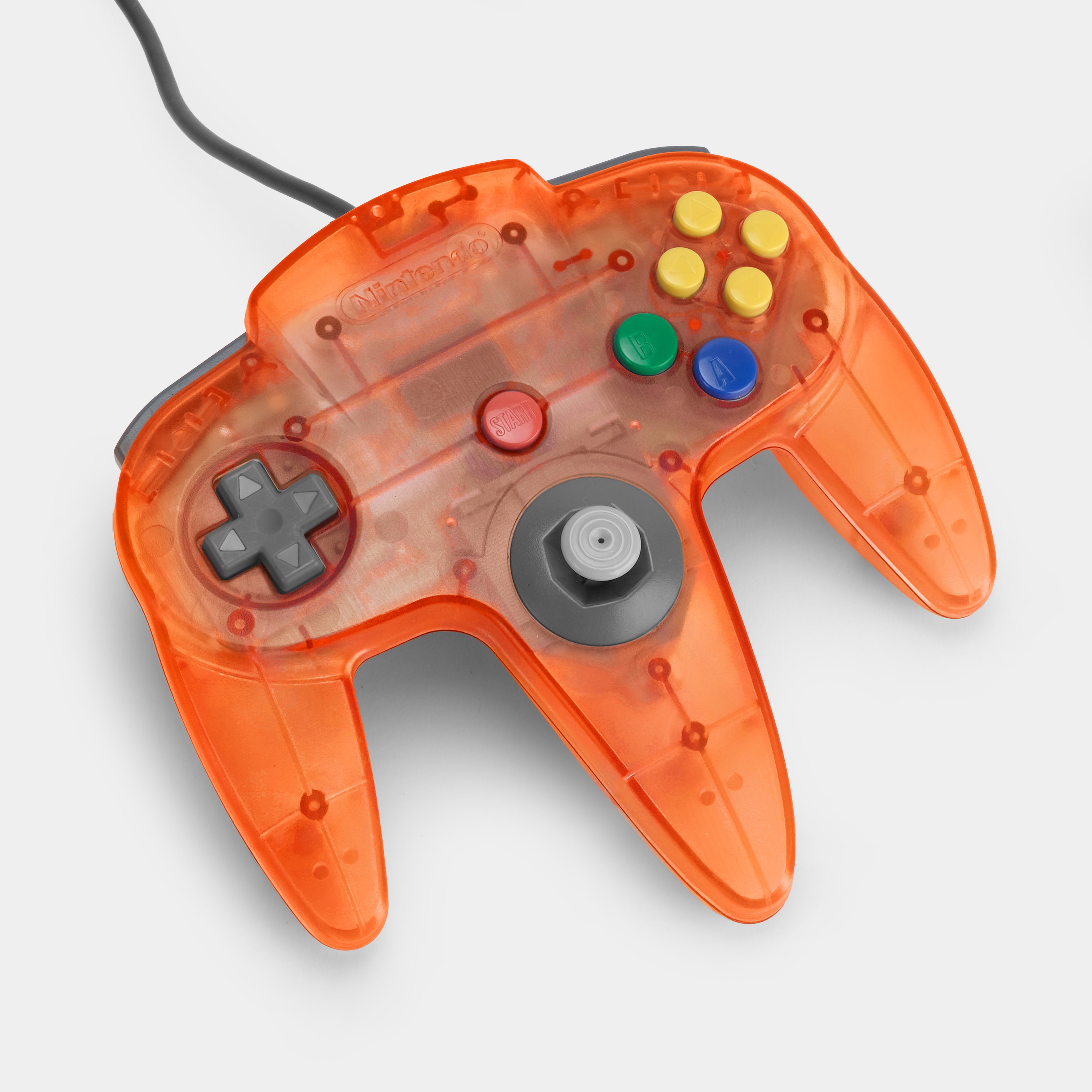 Nintendo 64 Transparent Orange Controller (B-Grade)