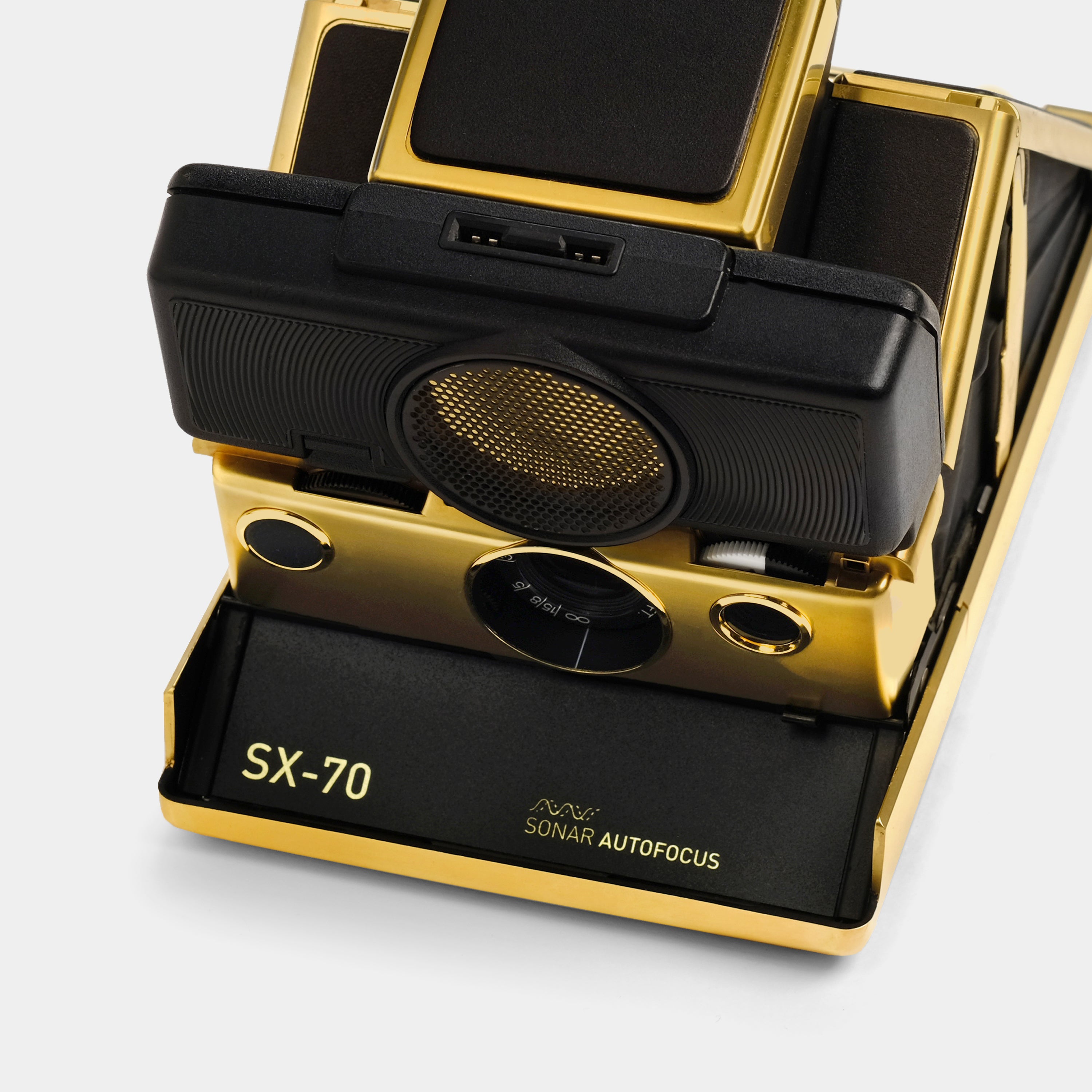 SX-70 Sonar Autofocus "Retrospekt 24K Gold Edition" Instant Film Camera