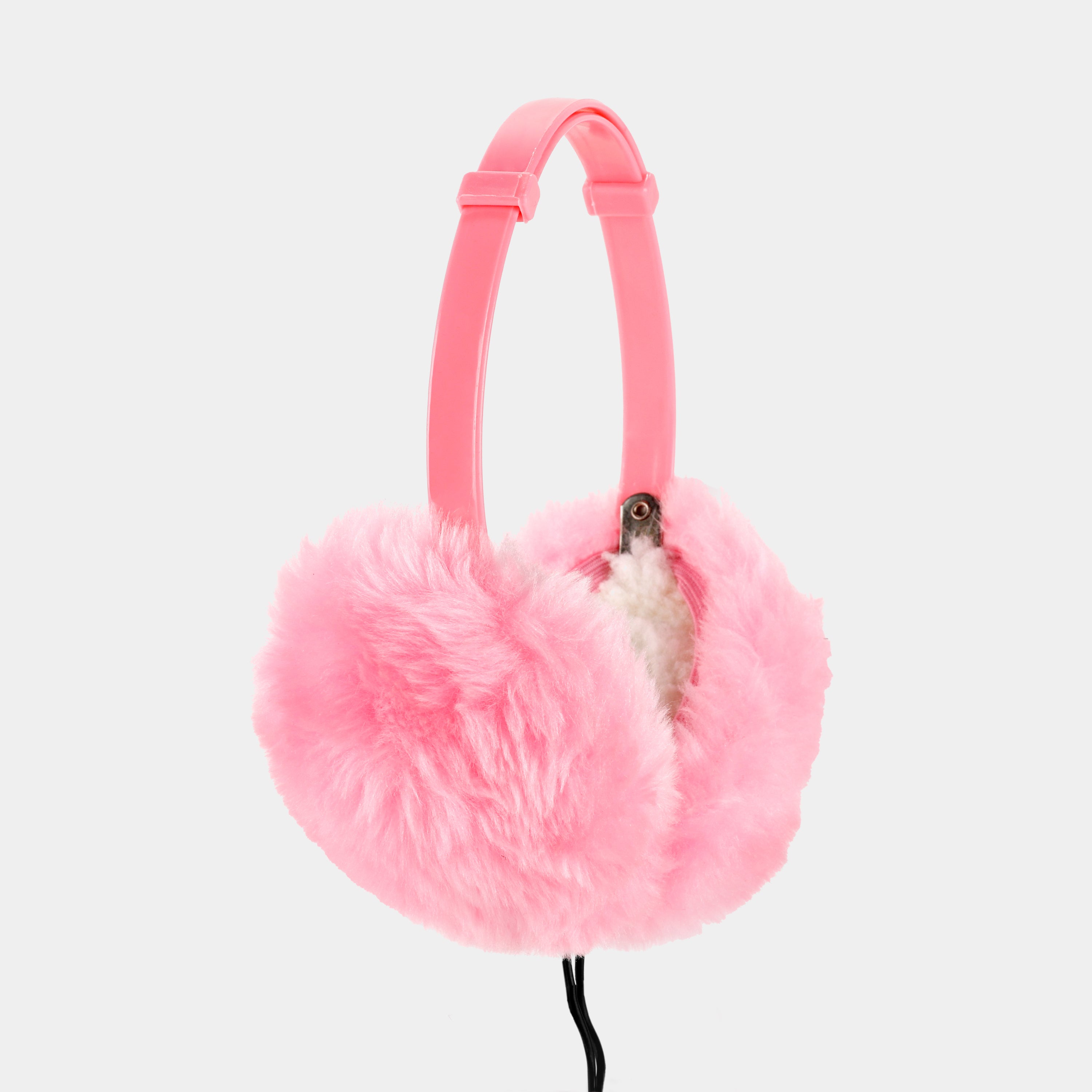 Vintage Pink Earmuff Headphones