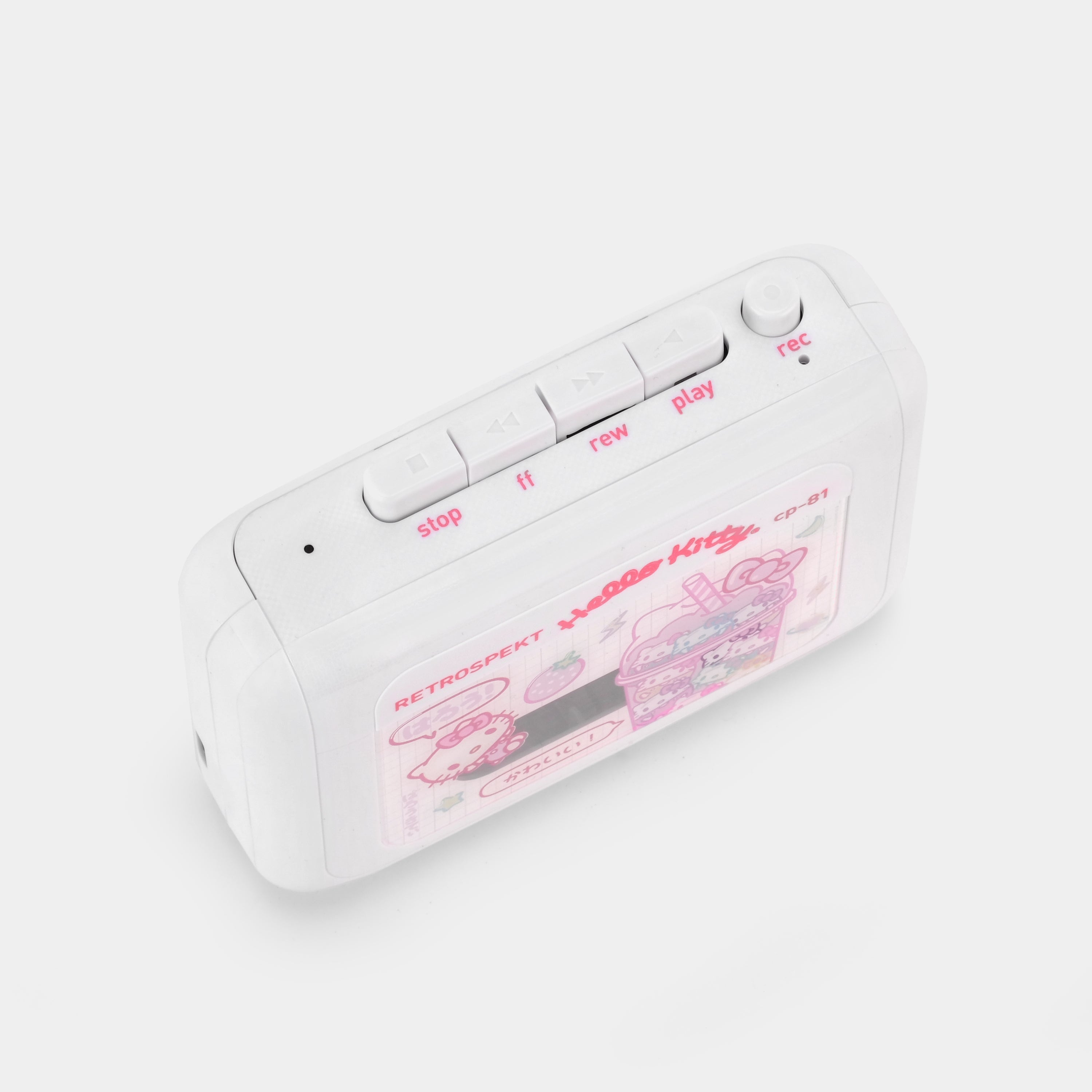 Retrospekt x Hello Kitty Strawberry Kawaii CP-81 Portable Cassette Player