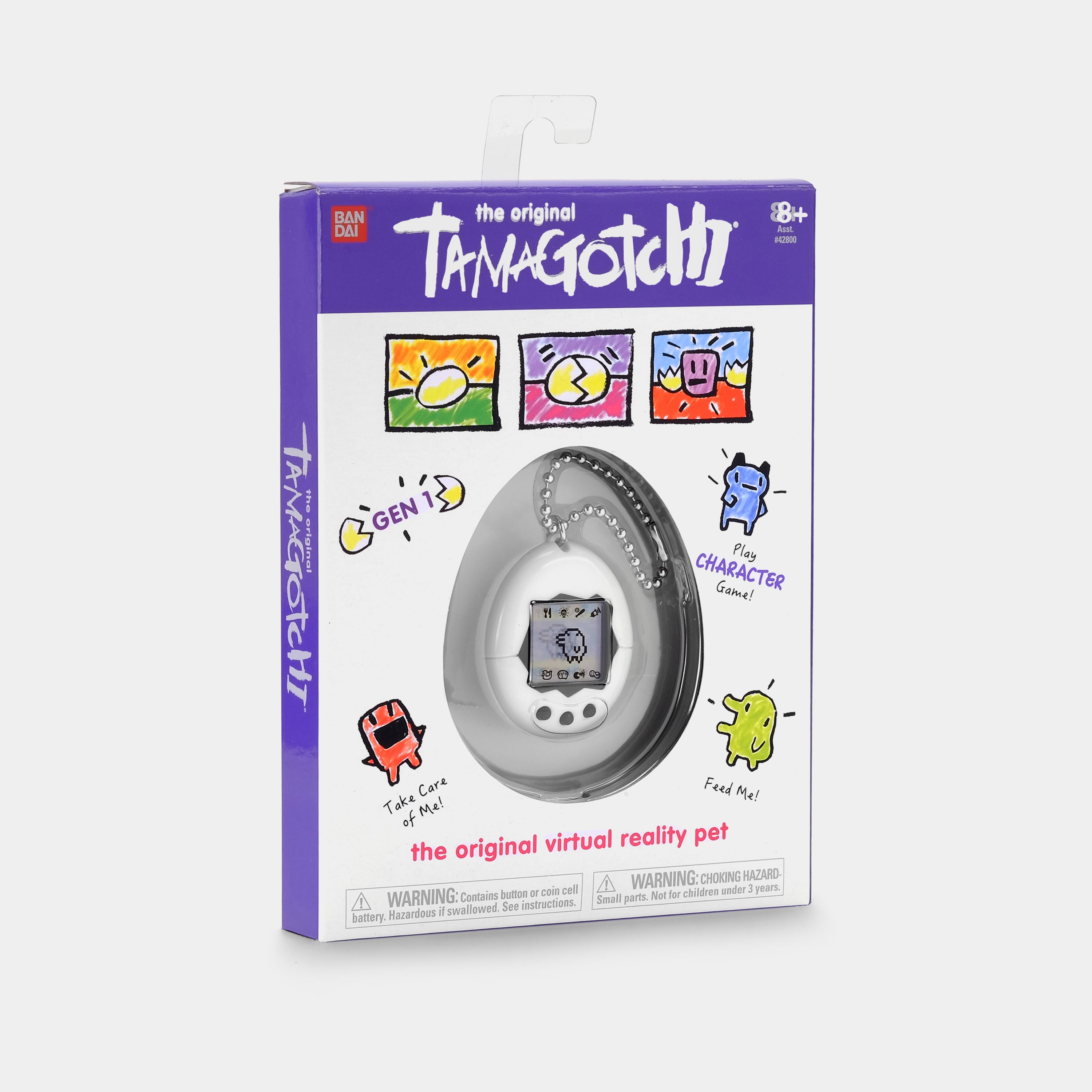 Original Tamagotchi (Gen. 1) Black & White Virtual Pet