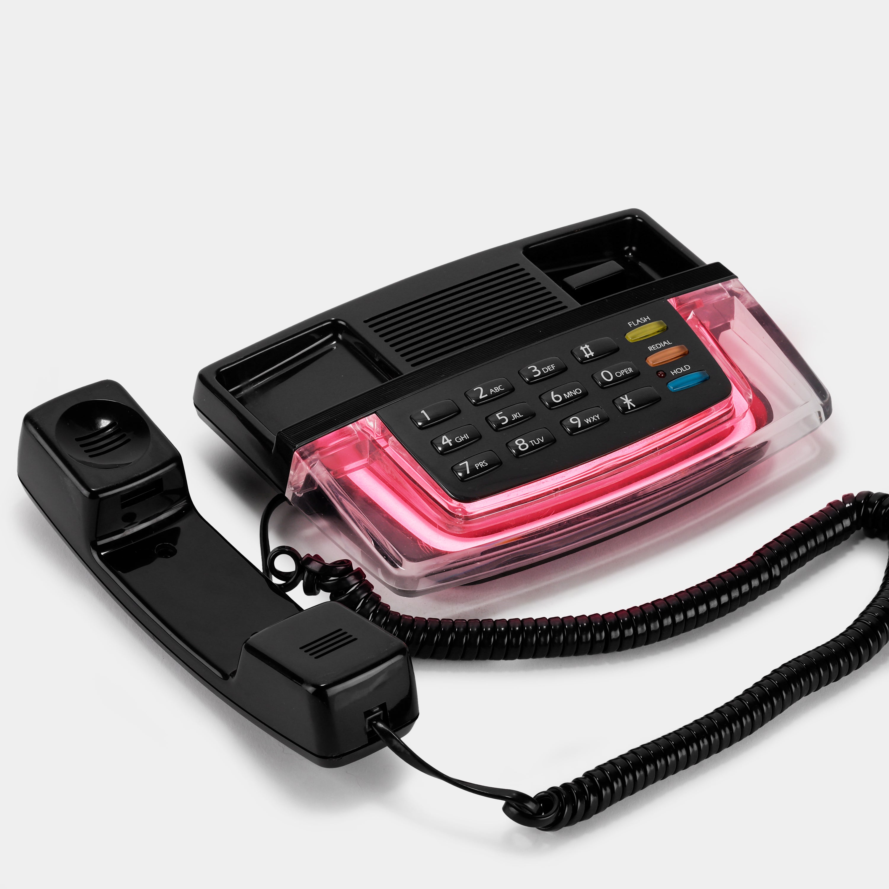 Radio Shack Krystalite Pink Neon Telephone