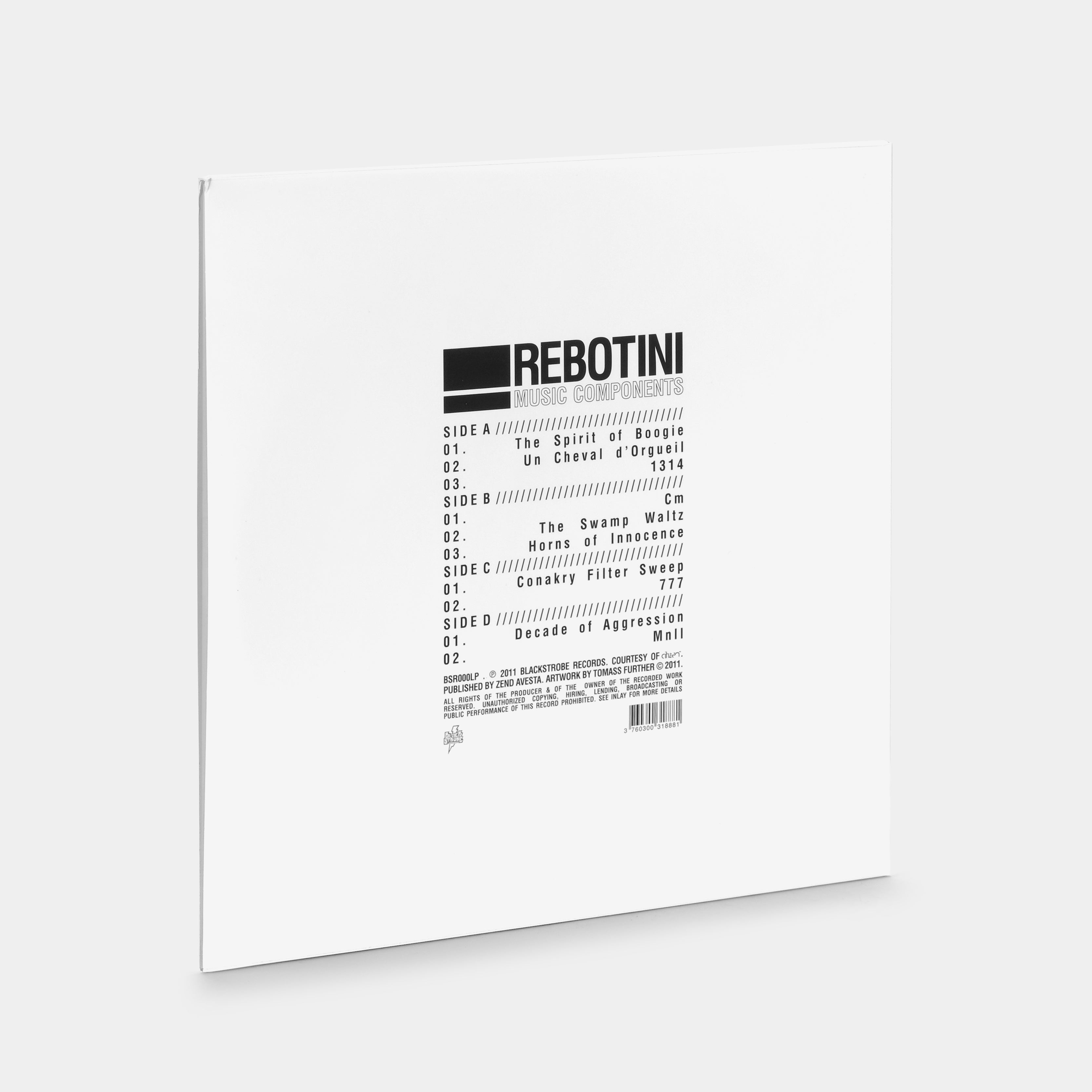 Arnaud Rebotini - Music Components 2xLP White Vinyl Record