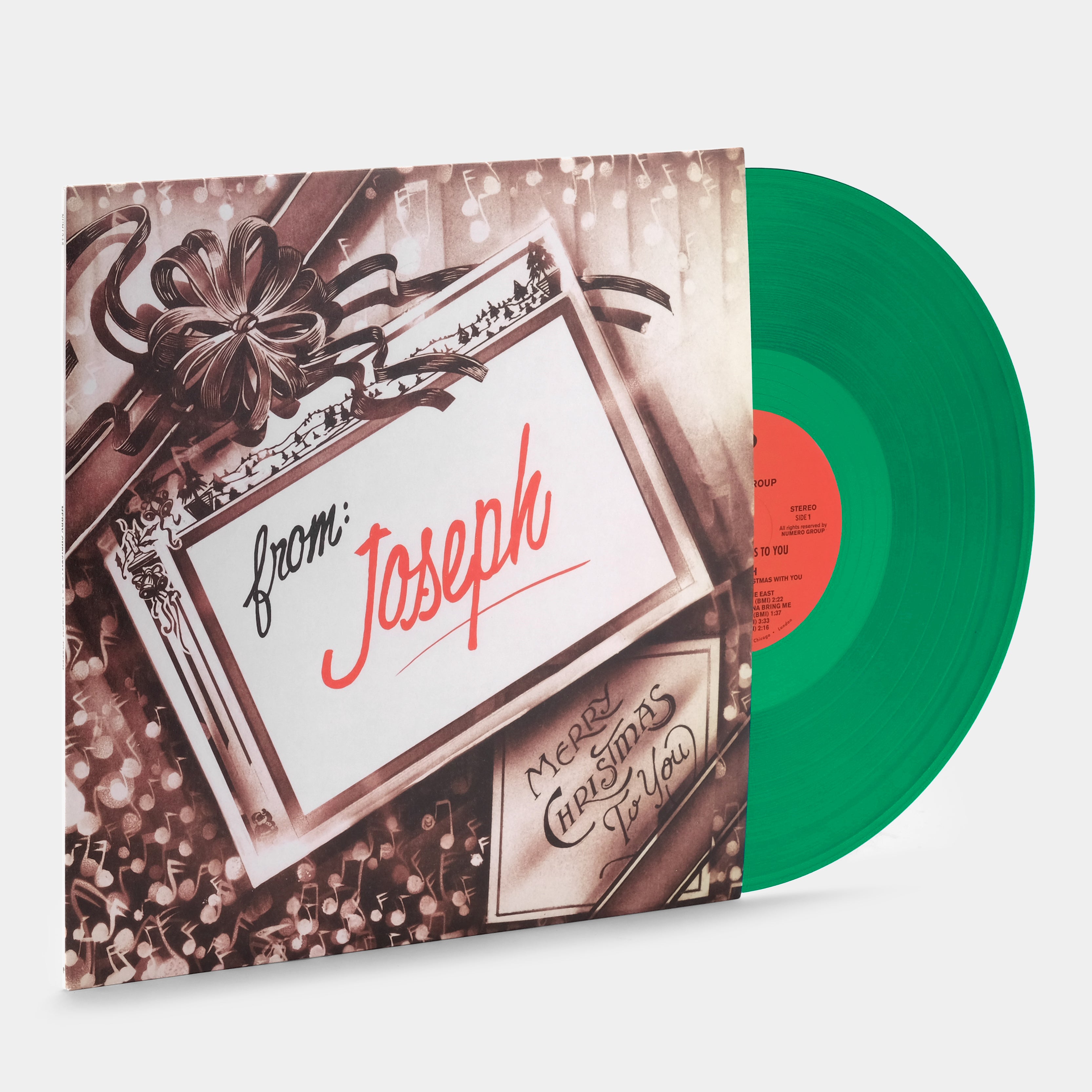 Joseph Washington, Jr. - Merry Christmas To You From Joseph LP Hung Mistletoe Green Vinyl Record