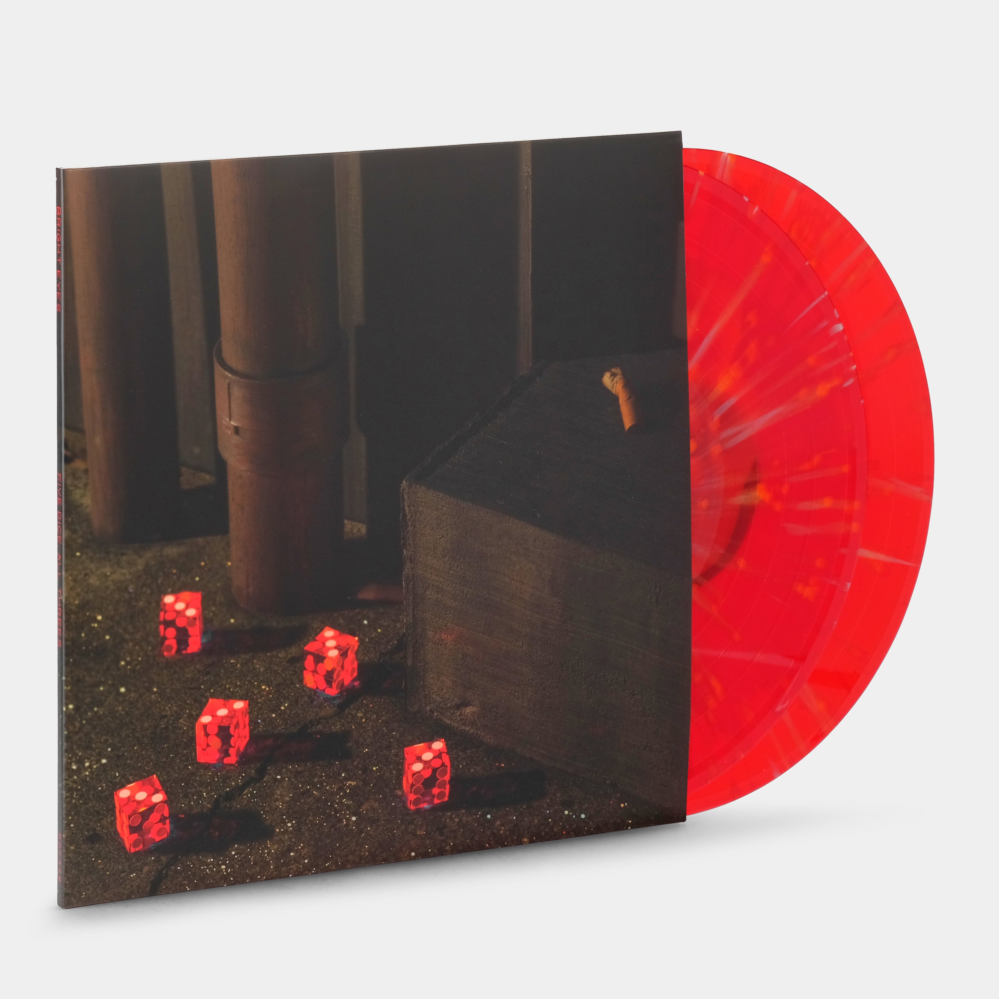 Bright Eyes - Five Dice, All Threes 2xLP Red & Orange Splatter Vinyl Record