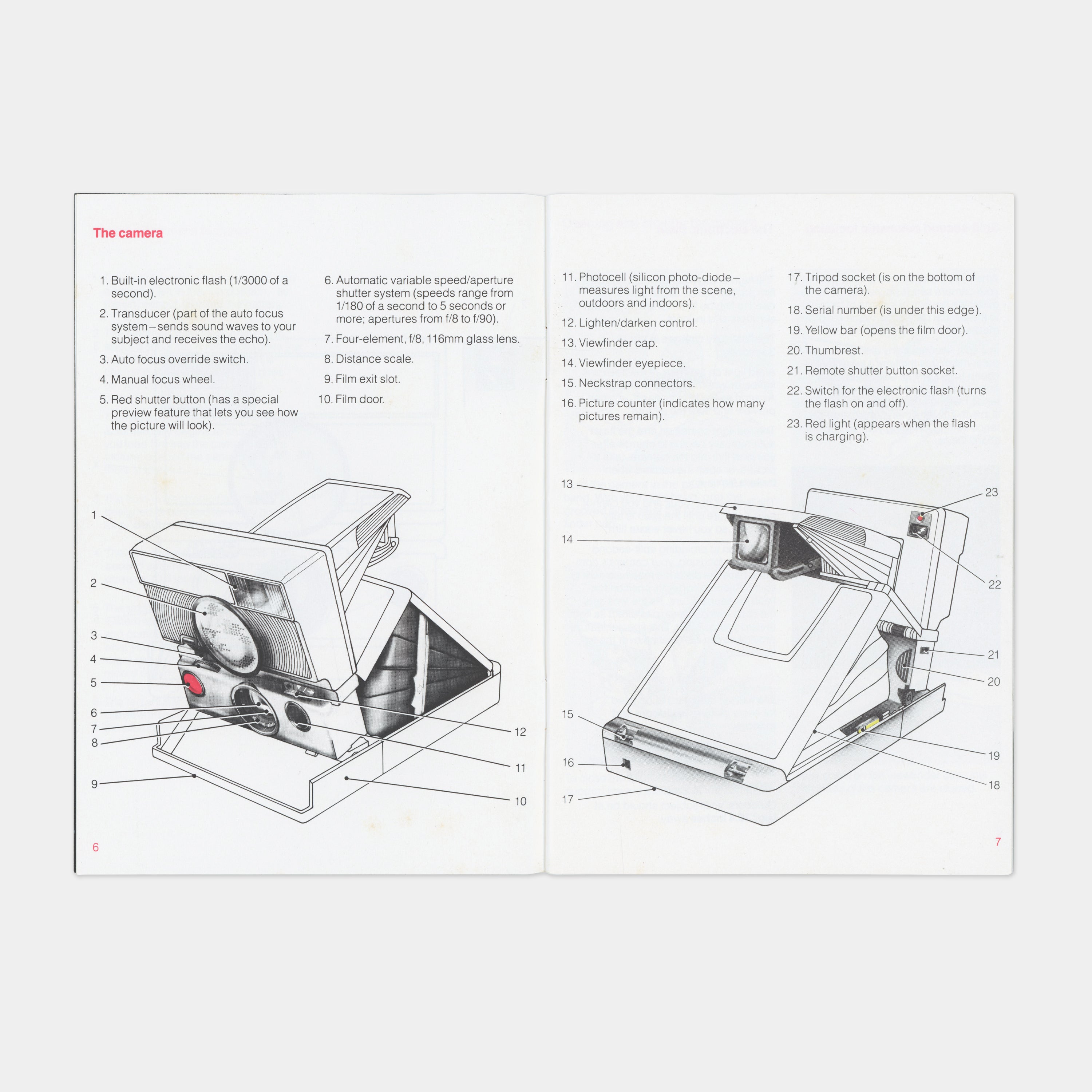 Polaroid SLR 680 Autofocus Camera Manual