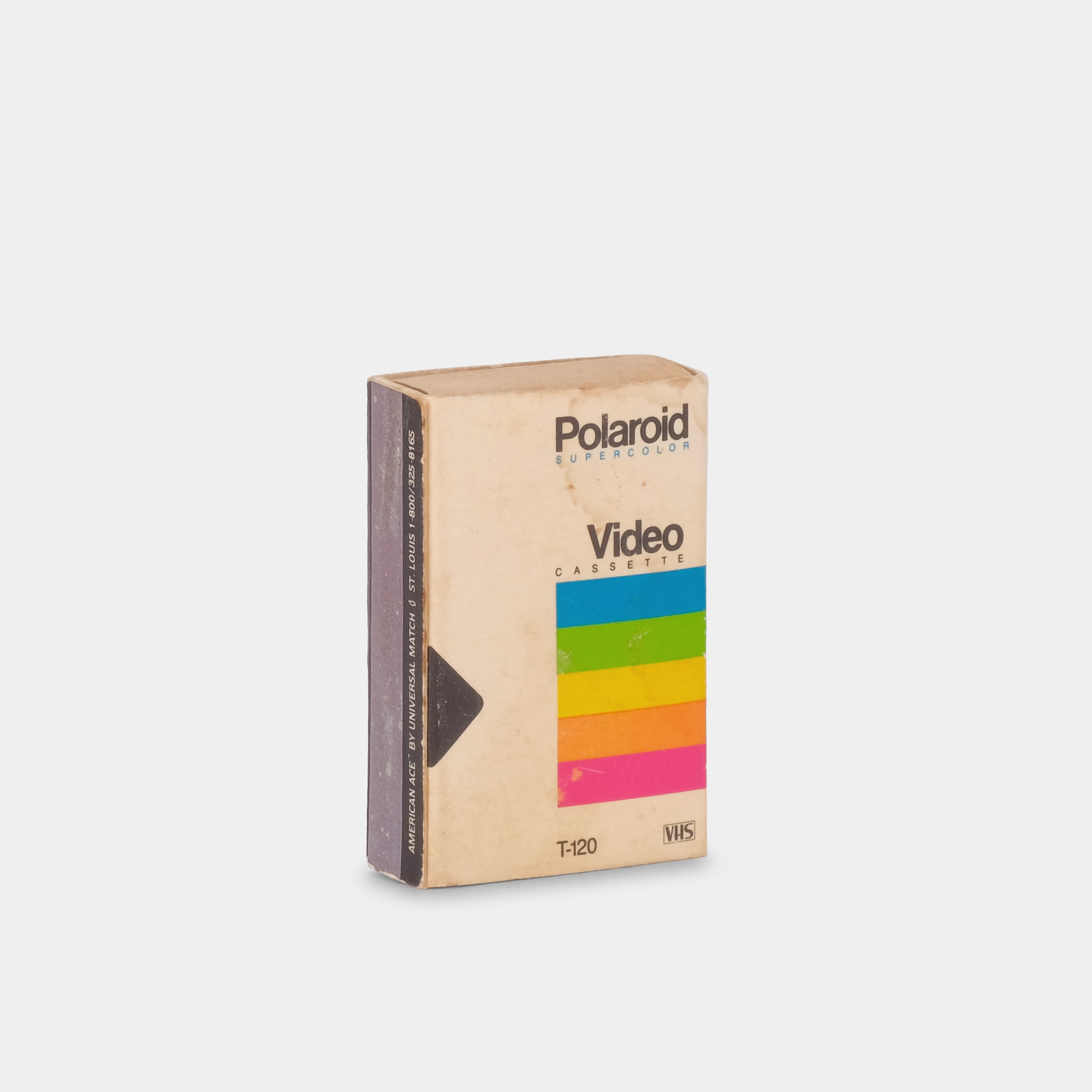 Vintage Polaroid VHS T-120 Videocassette Matchbox