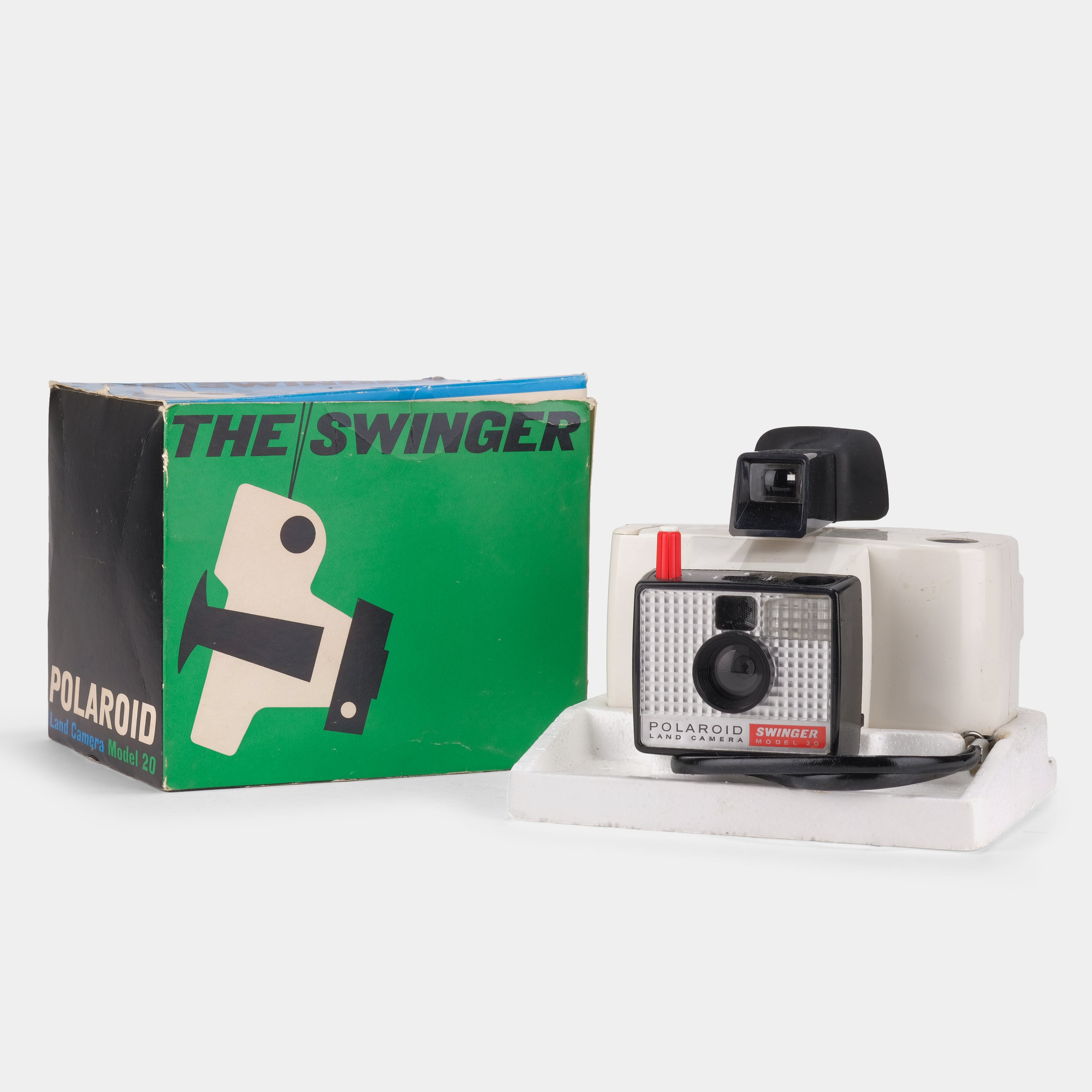 Polaroid Model 20 "The Swinger" Packfilm Land Camera and Original Box