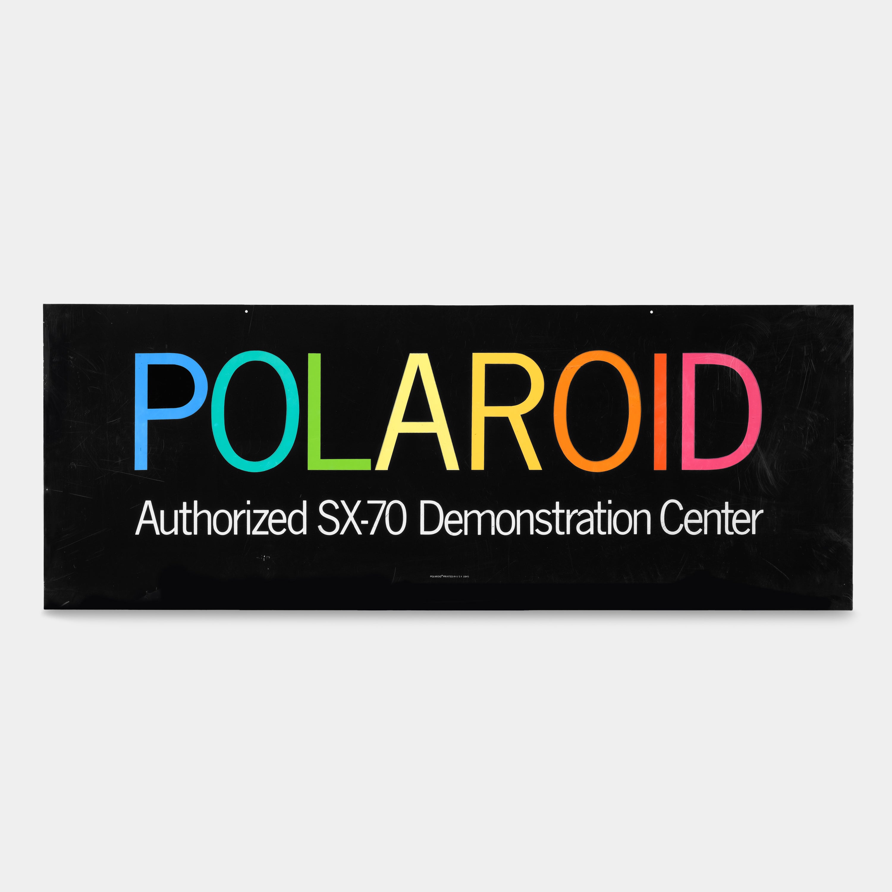 Vintage Polaroid "Authorized SX-70 Demonstration Center" Acrylic Sign