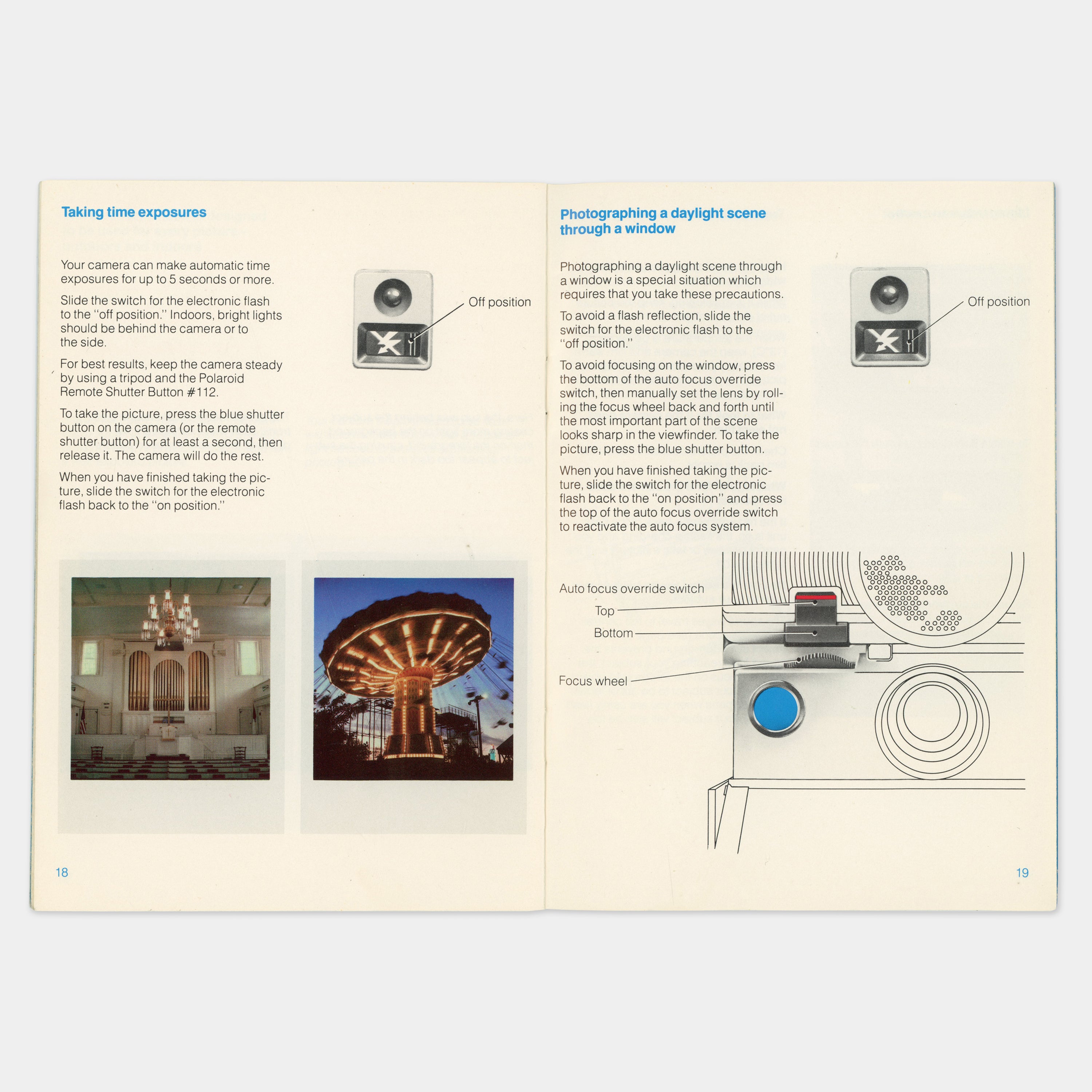 Polaroid SLR 680 SE Autofocus Camera Manual