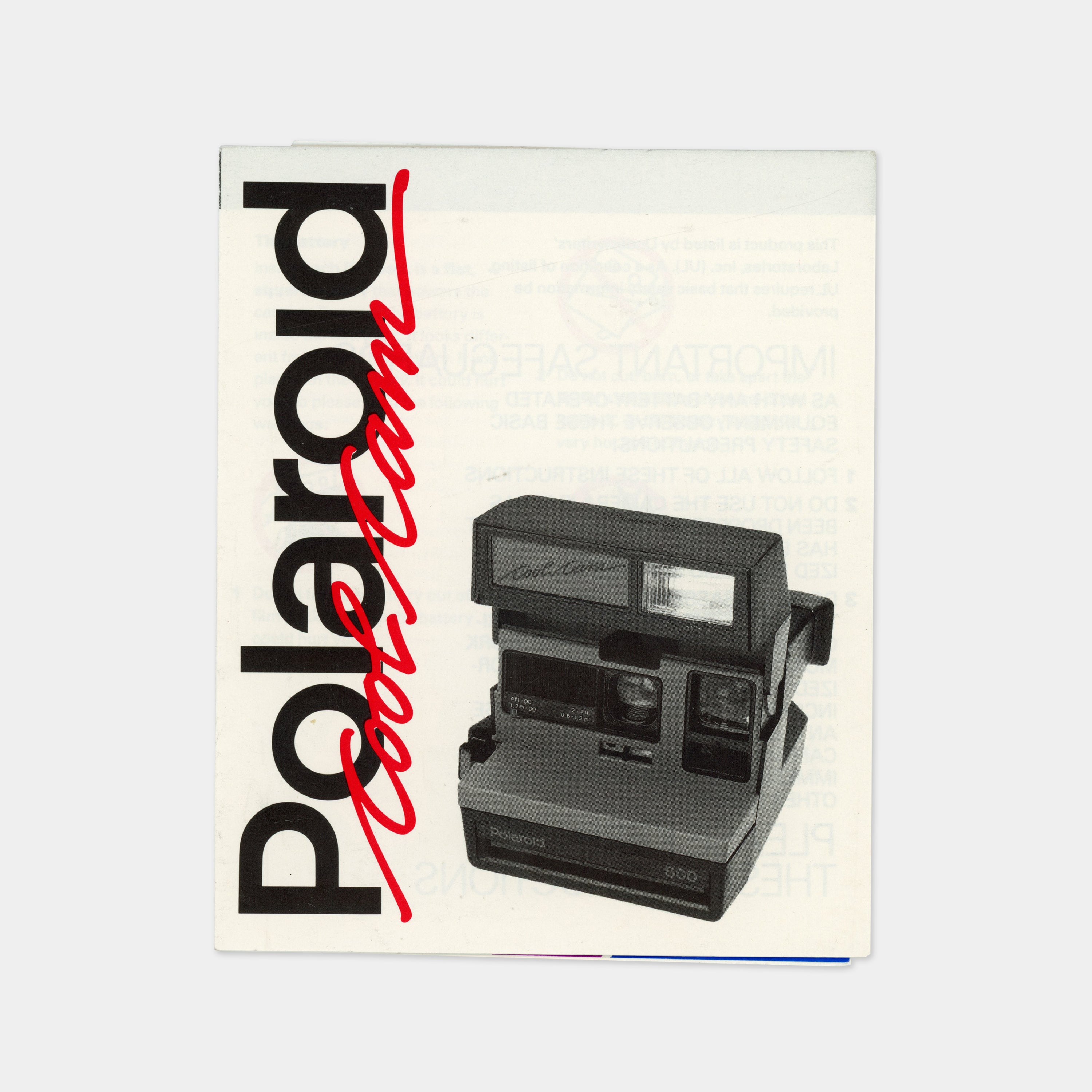 Polaroid 600 "CoolCam" Camera Manual