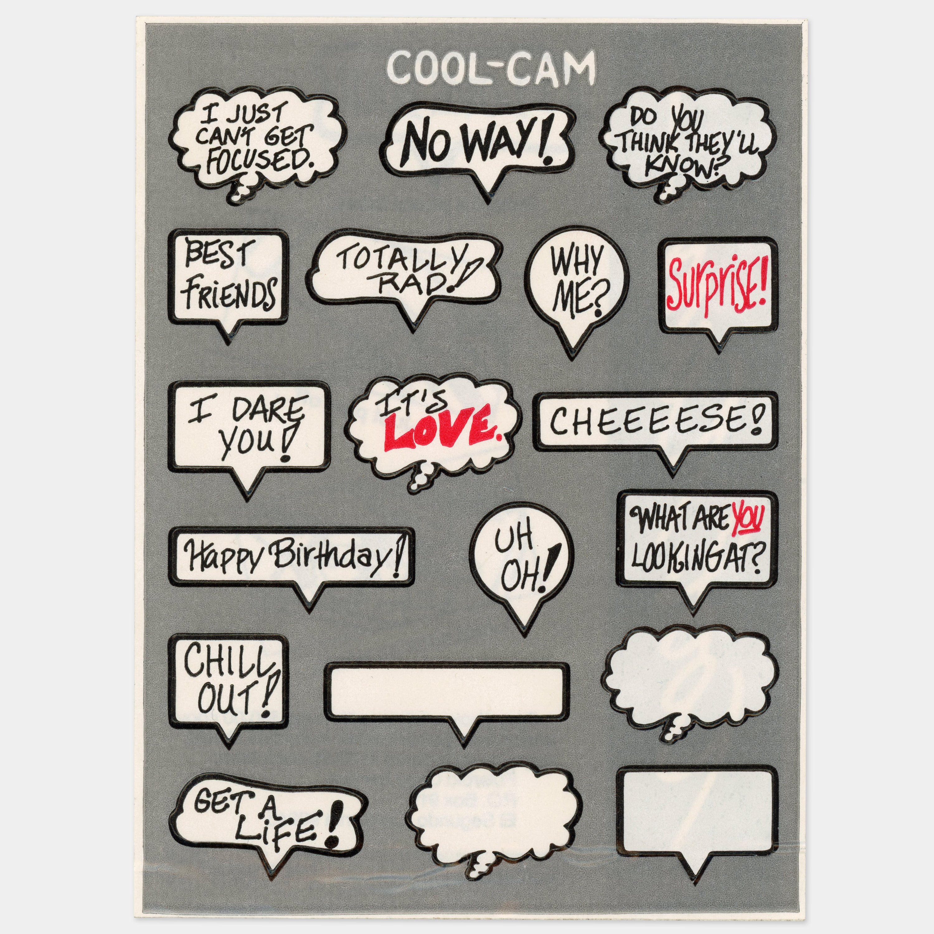 Polaroid 600 Cool Cam Sticker Sheet