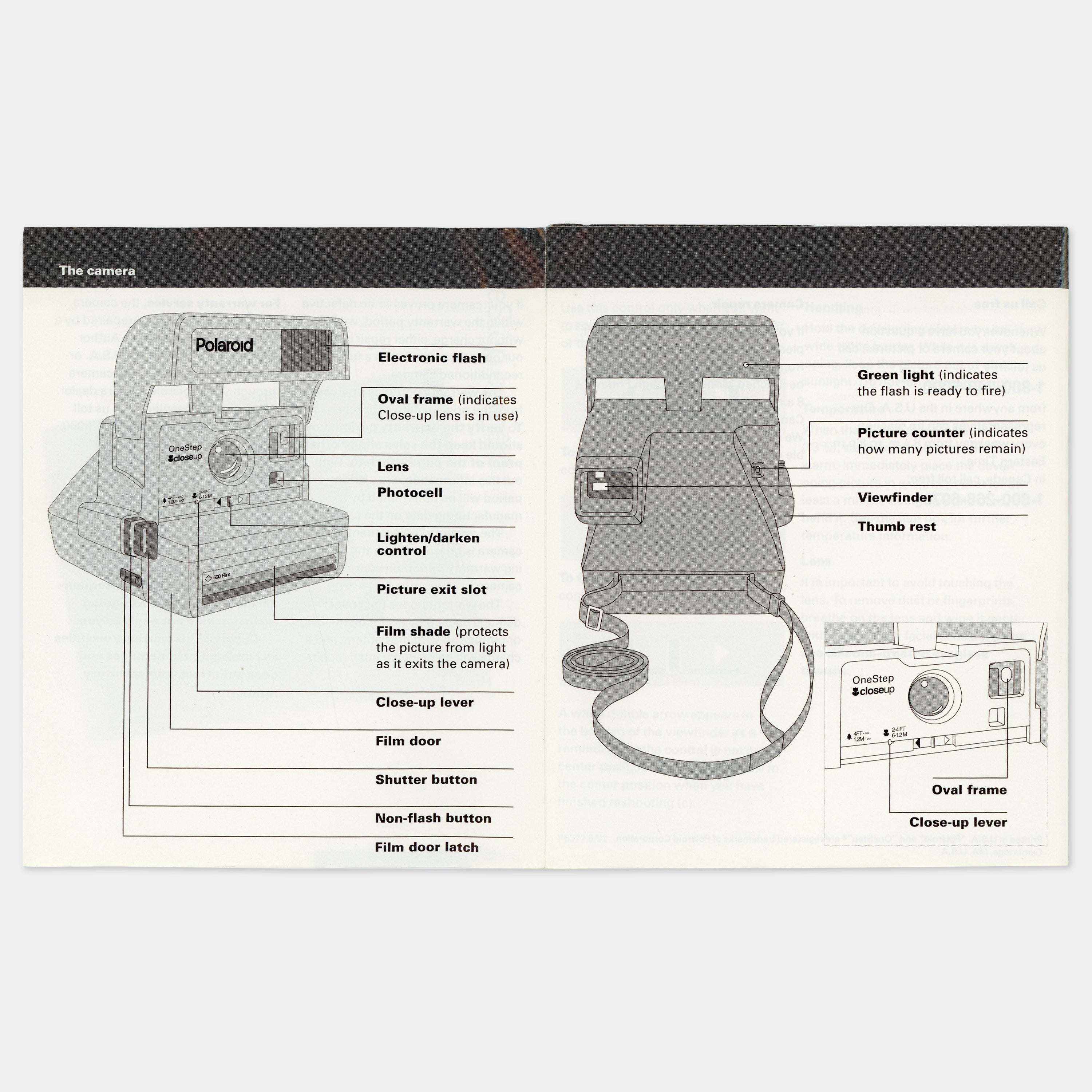 Polaroid 600 Onestep Camera Manual