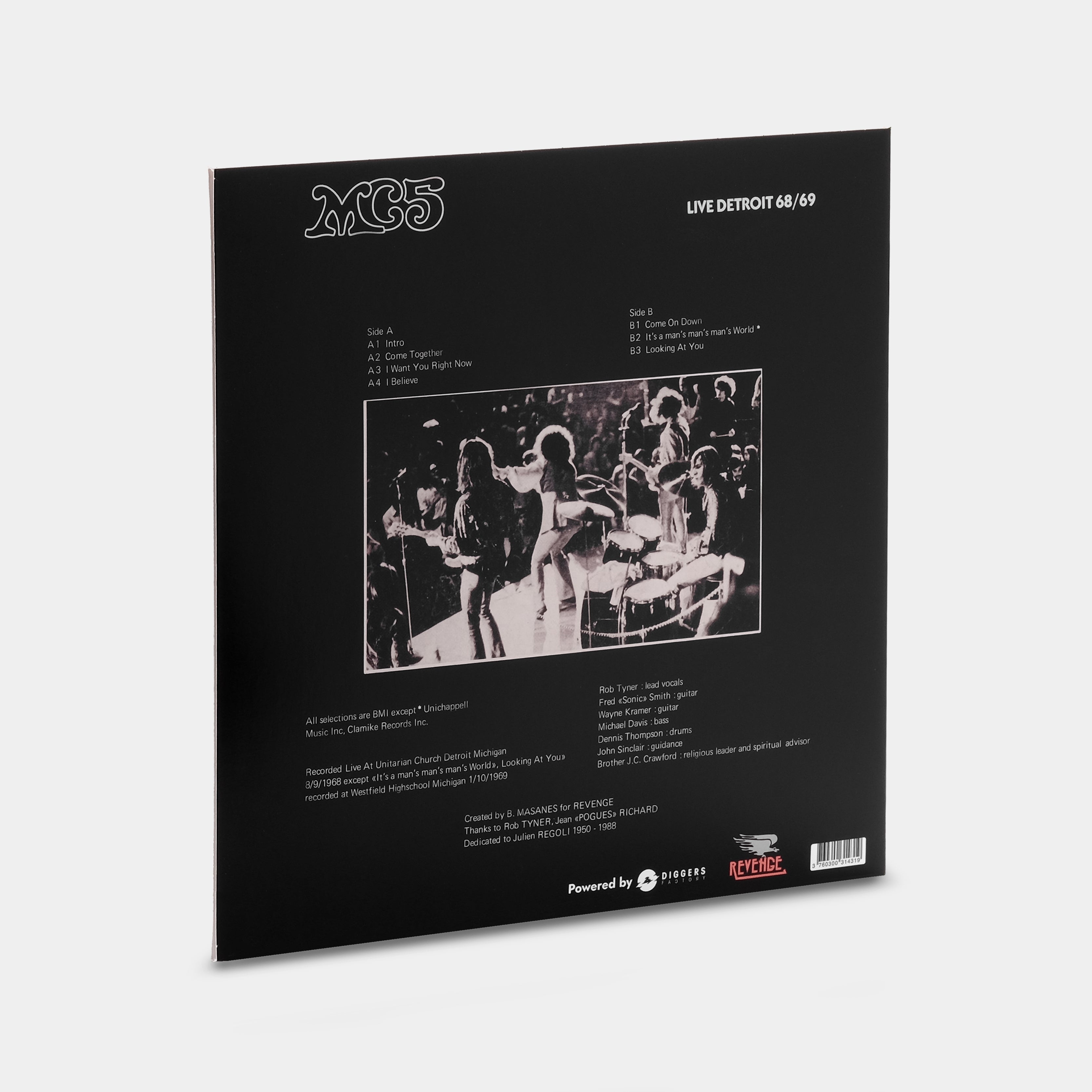 MC5 - Live Detroit 68/69 LP Grey Vinyl Record