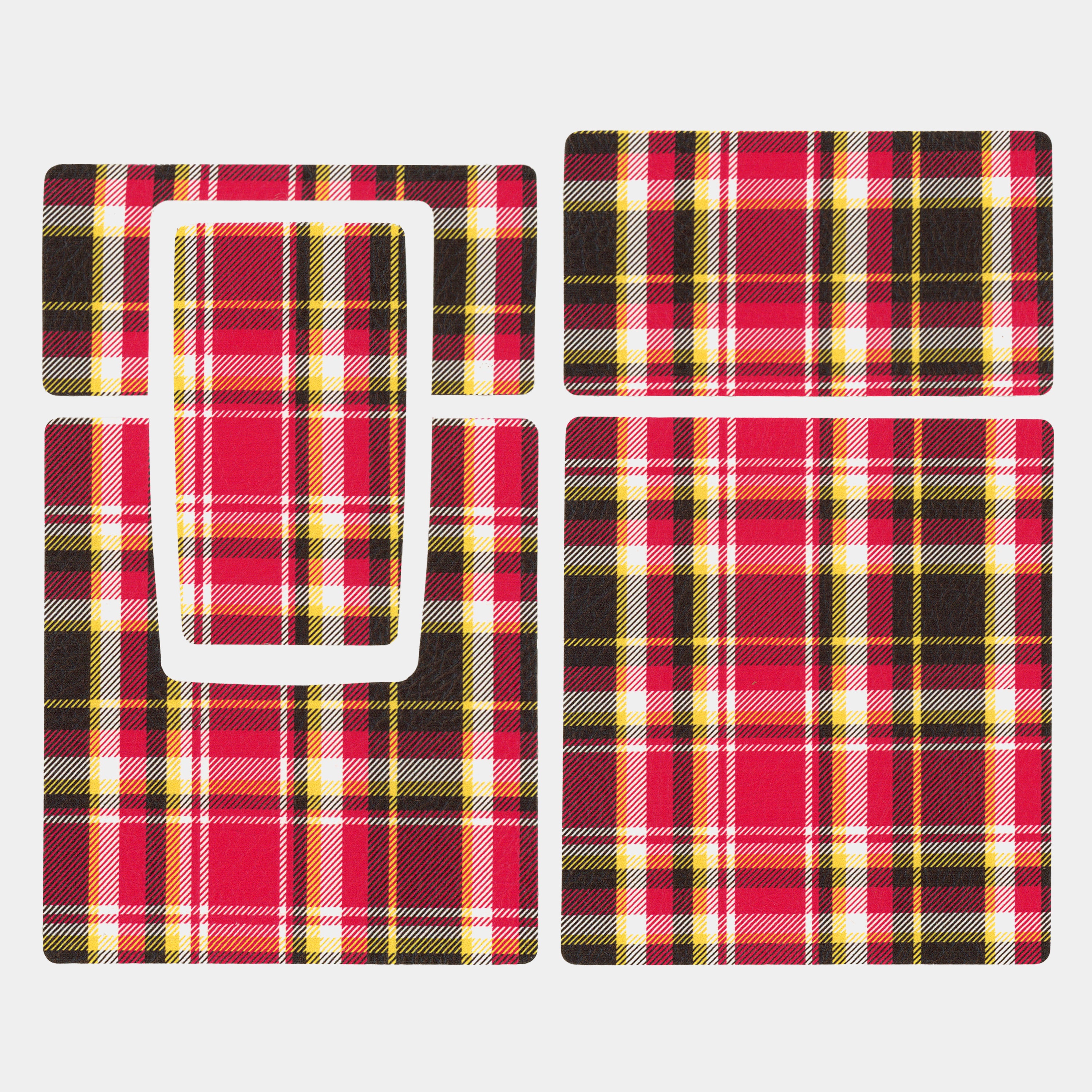 SX-70/SLR-680 Red Plaid Vegan Leather Camera Skins