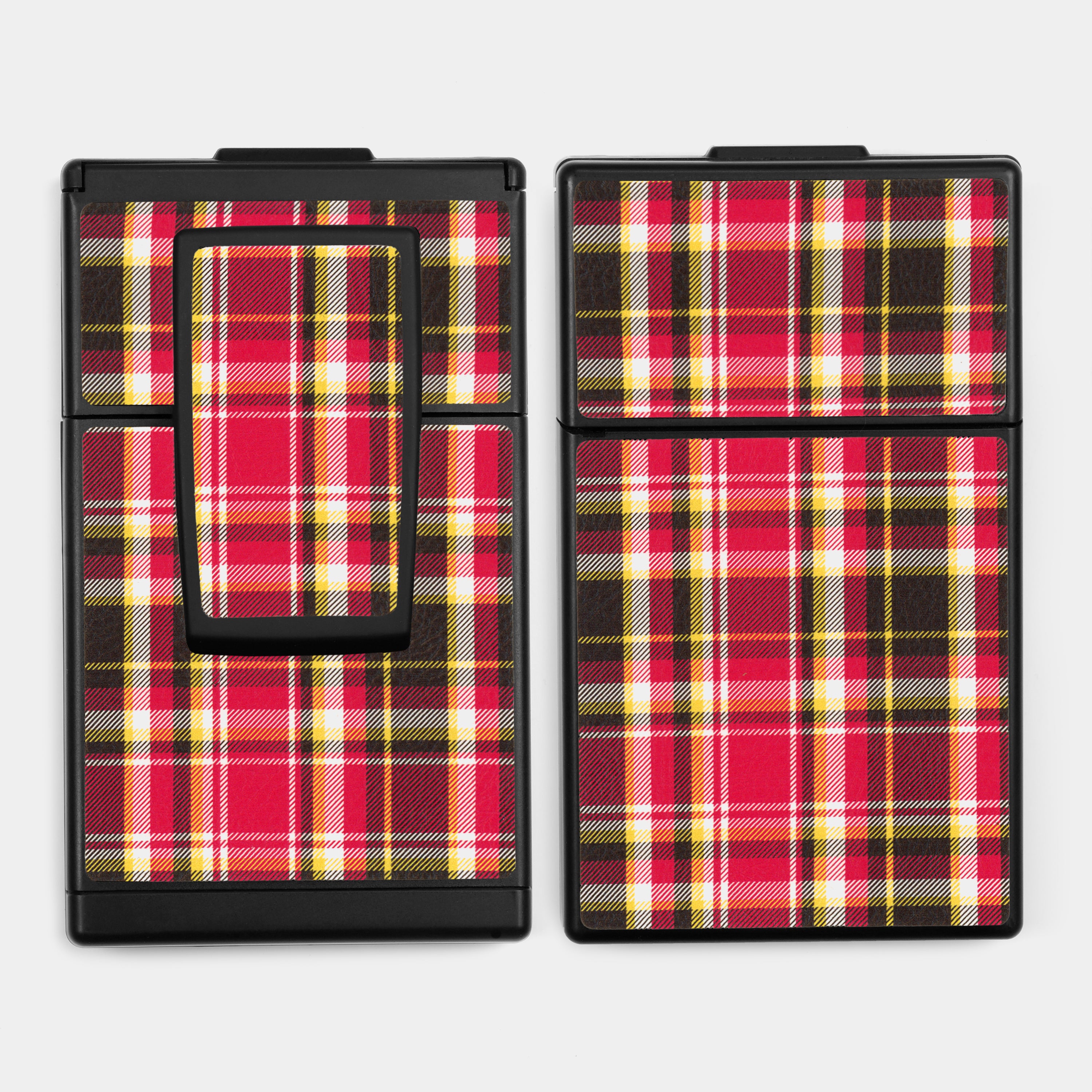 SX-70/SLR-680 Red Plaid Vegan Leather Camera Skins