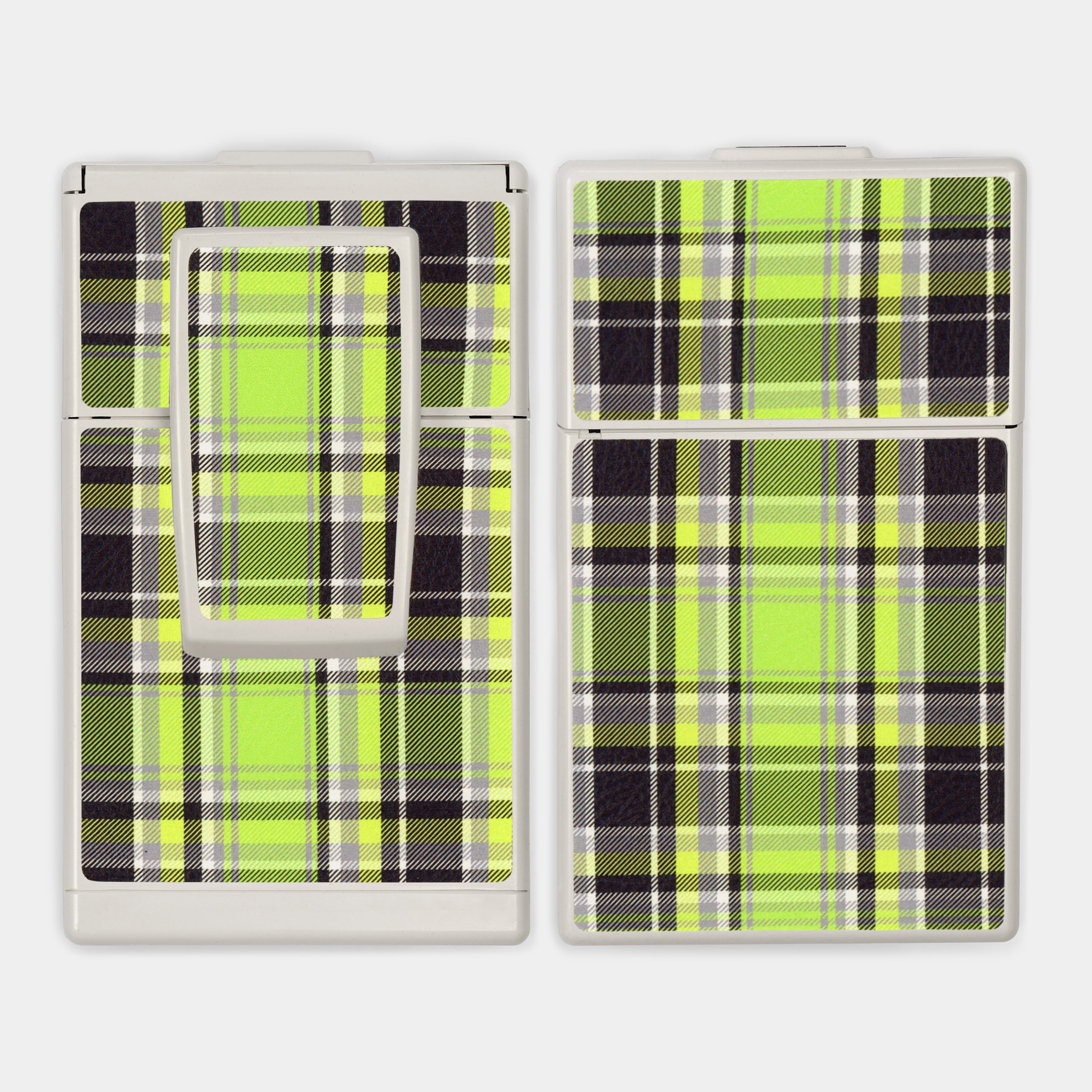 SX-70/SLR-680 Green Plaid Vegan Leather Camera Skins