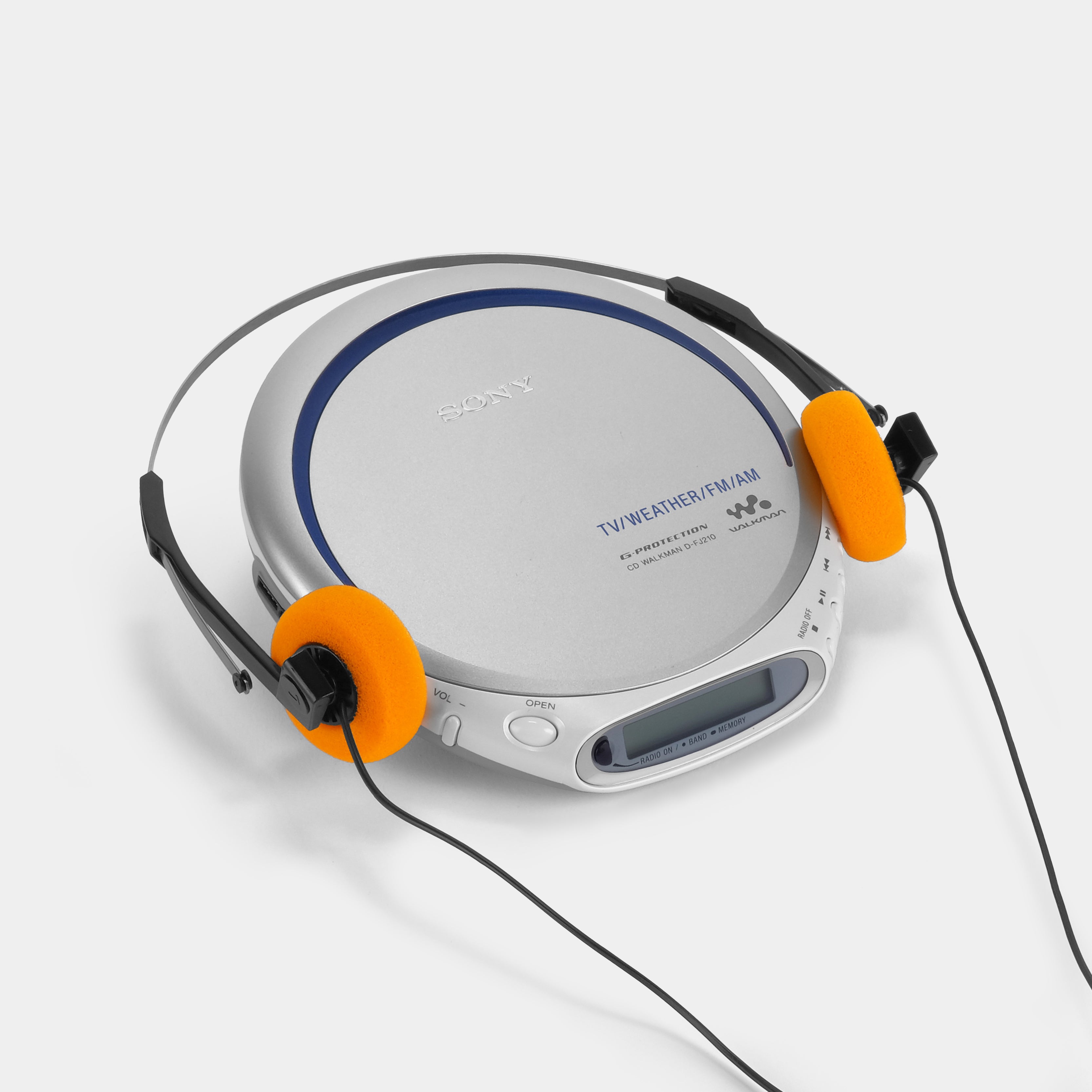 Sony Walkman D-FJ210 Silver Portable CD Player