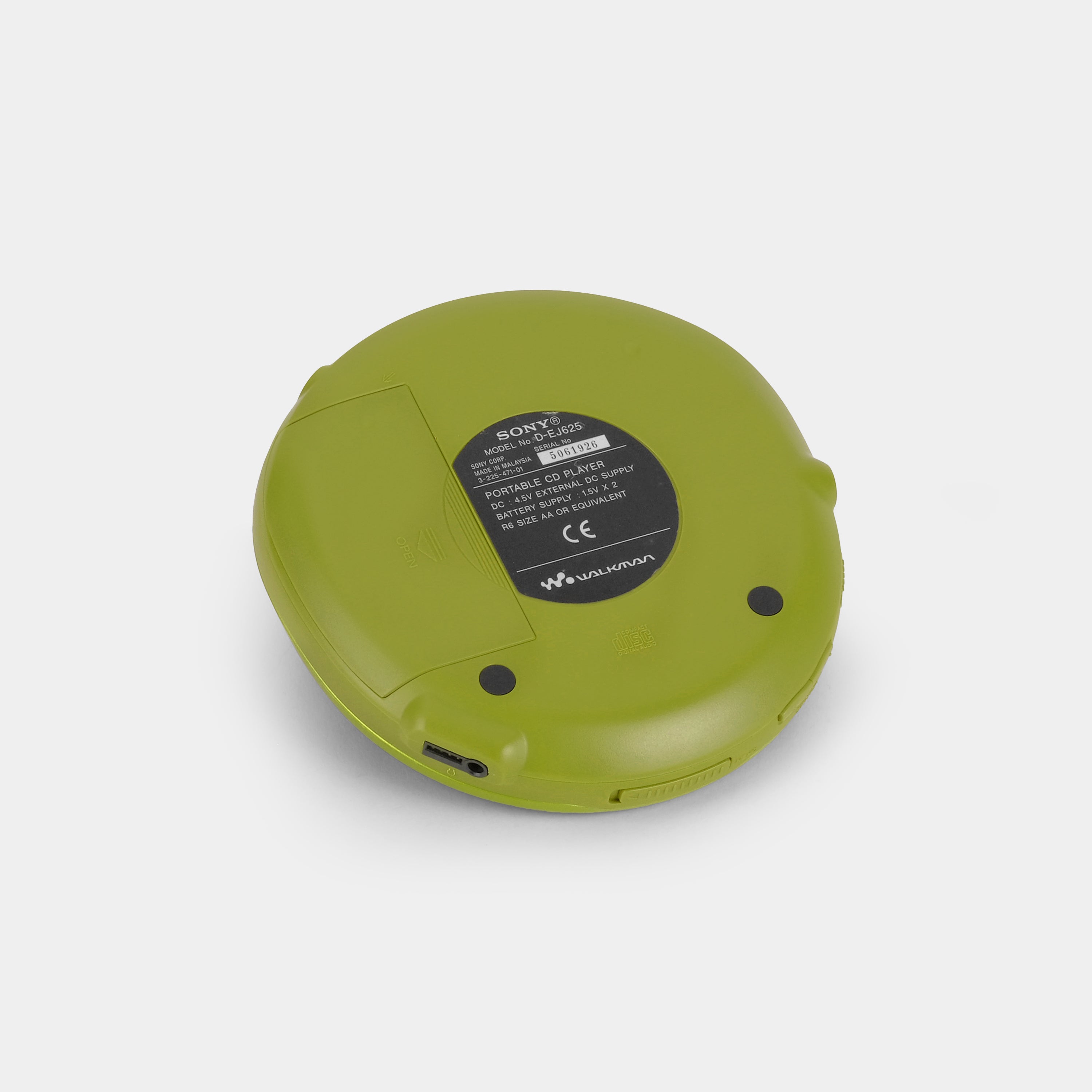 Sony Walkman D-EJ625 Green Portable CD Player