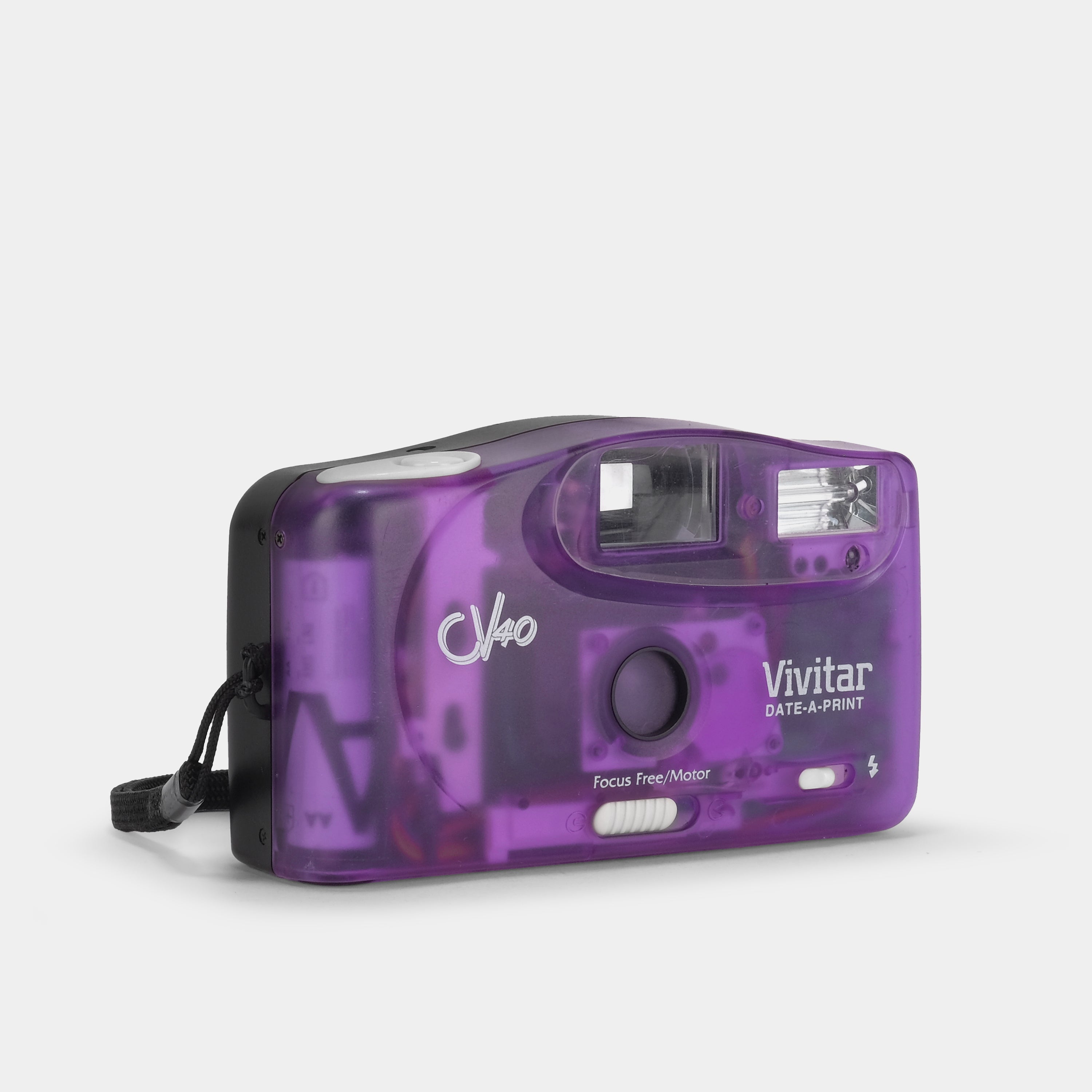 Vivitar CV40 Transparent Purple 35mm Point and Shoot Film Camera