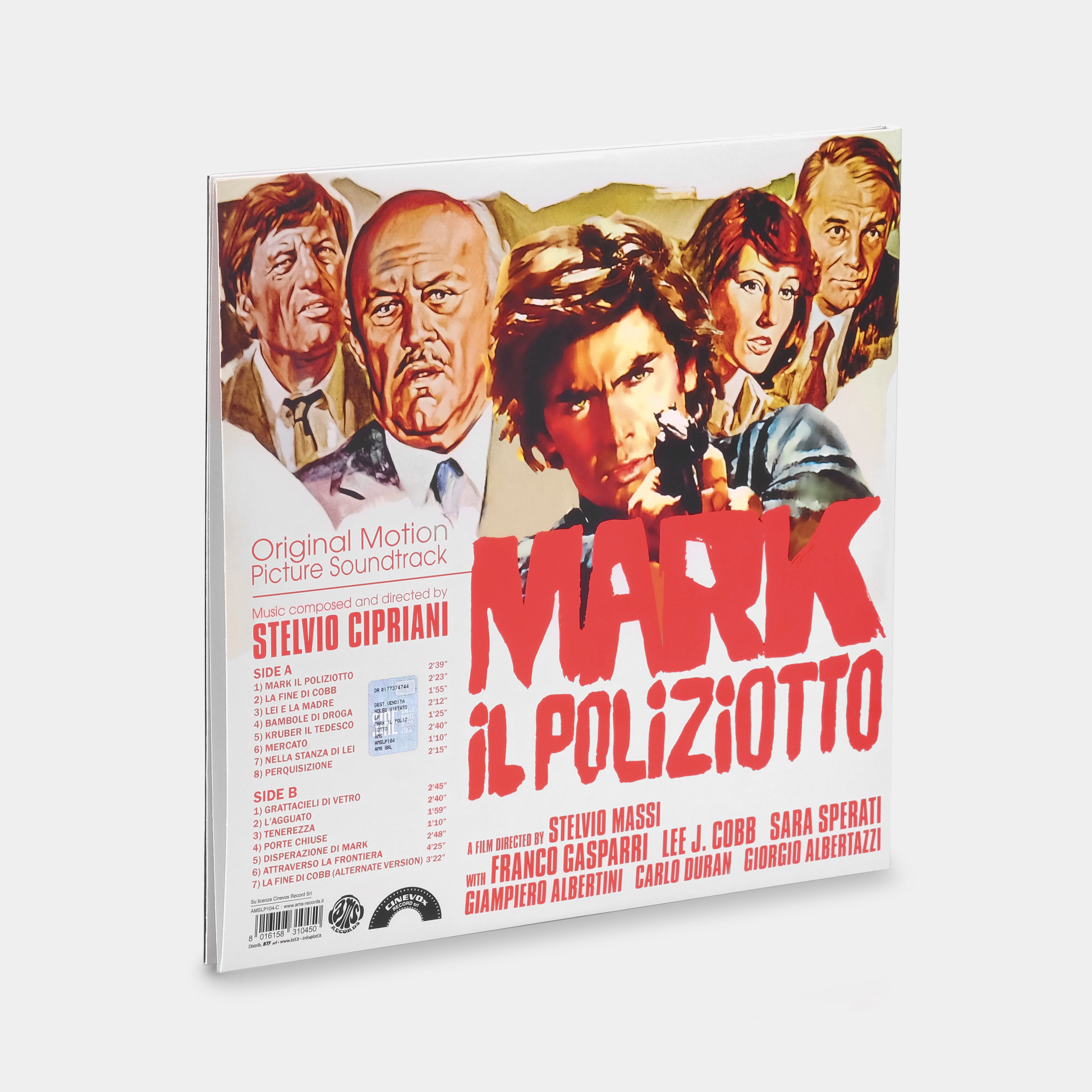 Stelvio Cipriani - Mark Il Poliziotto LP Crystal Clear Vinyl Record