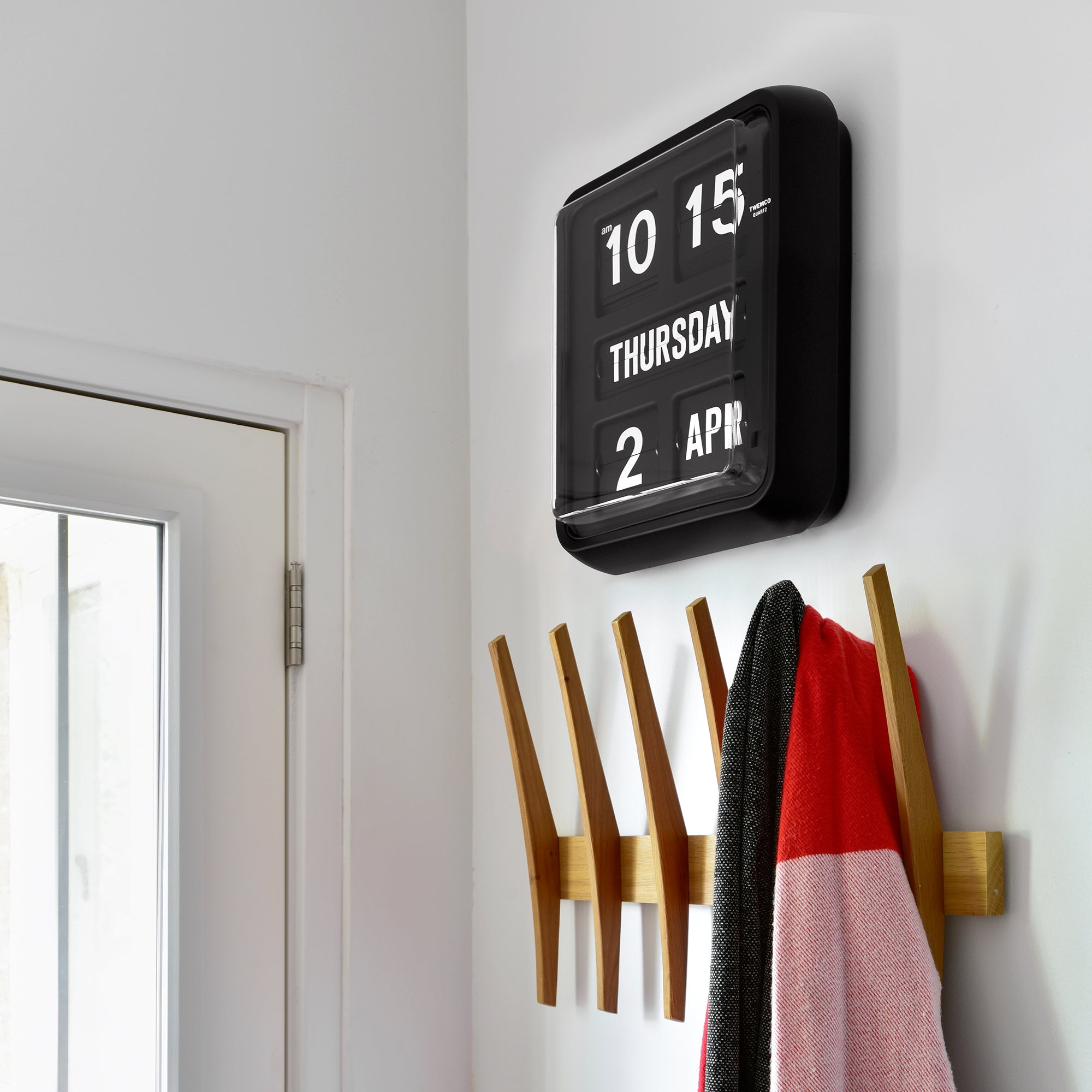 Twemco BQ-170 Calendar Flip Wall Clock