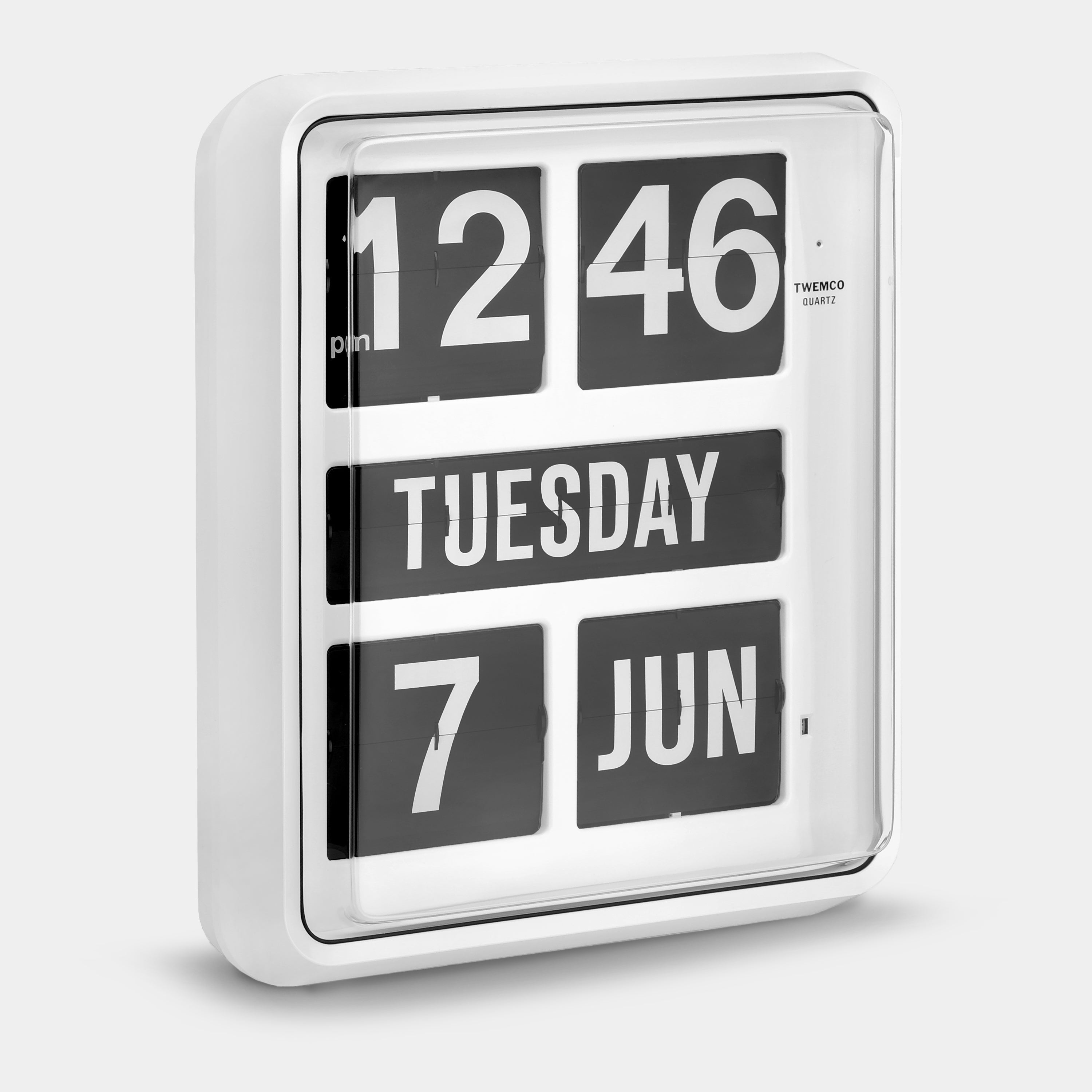 Twemco BQ-1700 Calendar Flip Wall Clock