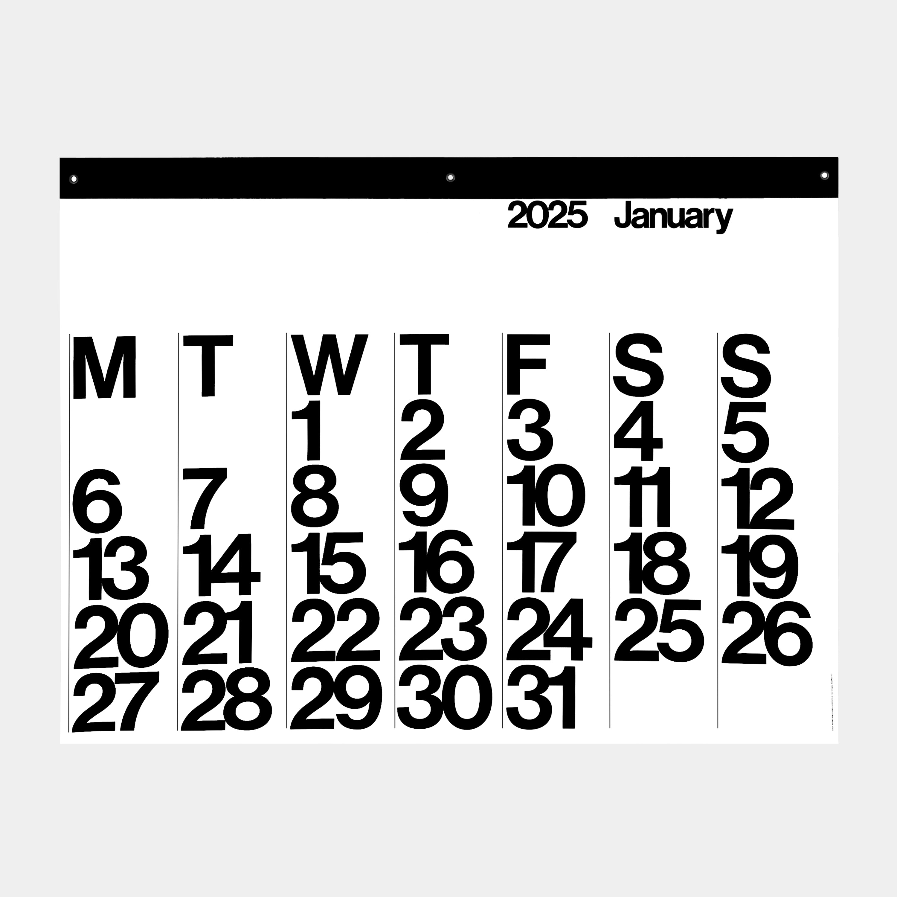 Giant (36" x 48") 2025 Stendig Wall Calendar