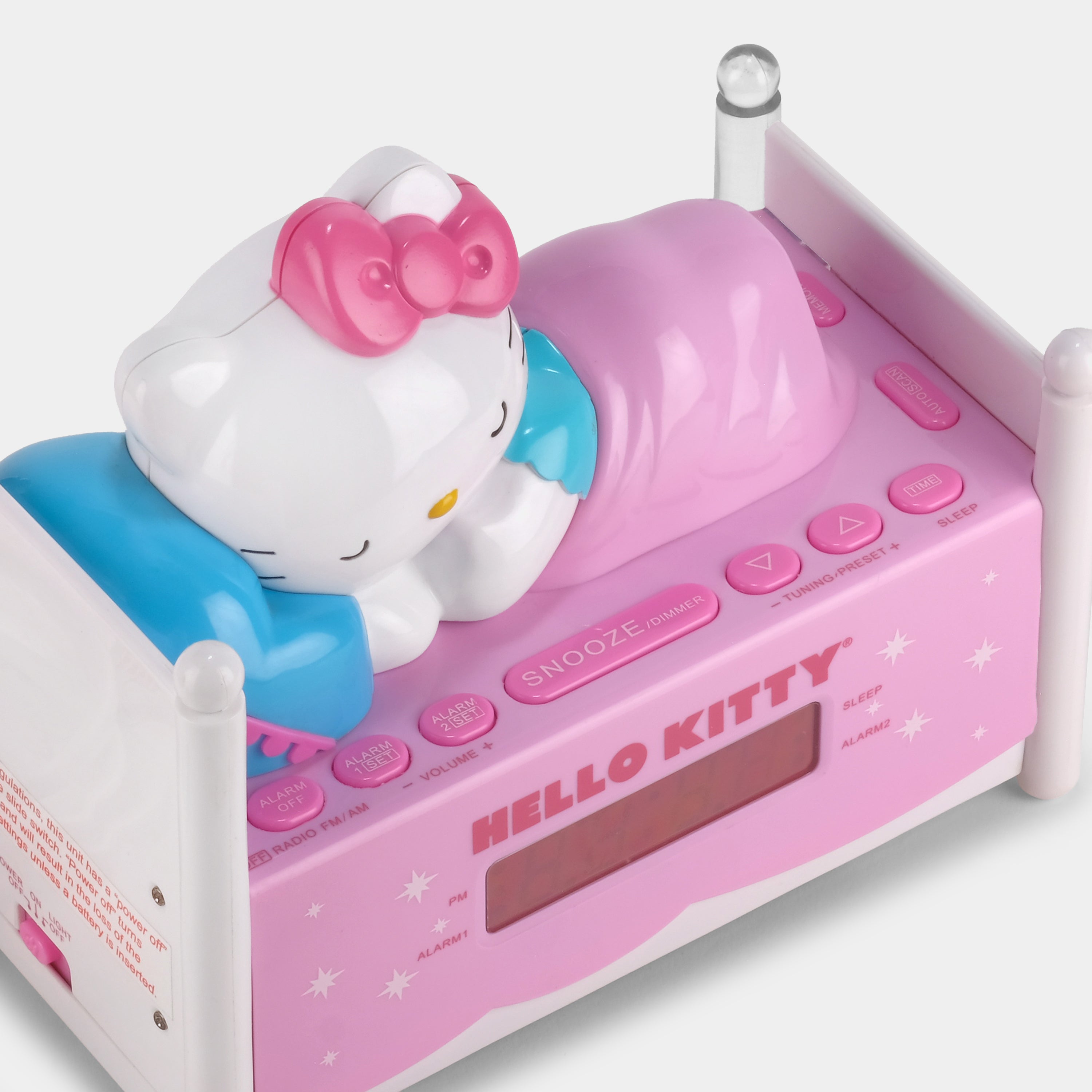 Hello Kitty KT2052 Sleeping Kitty Alarm Clock Radio